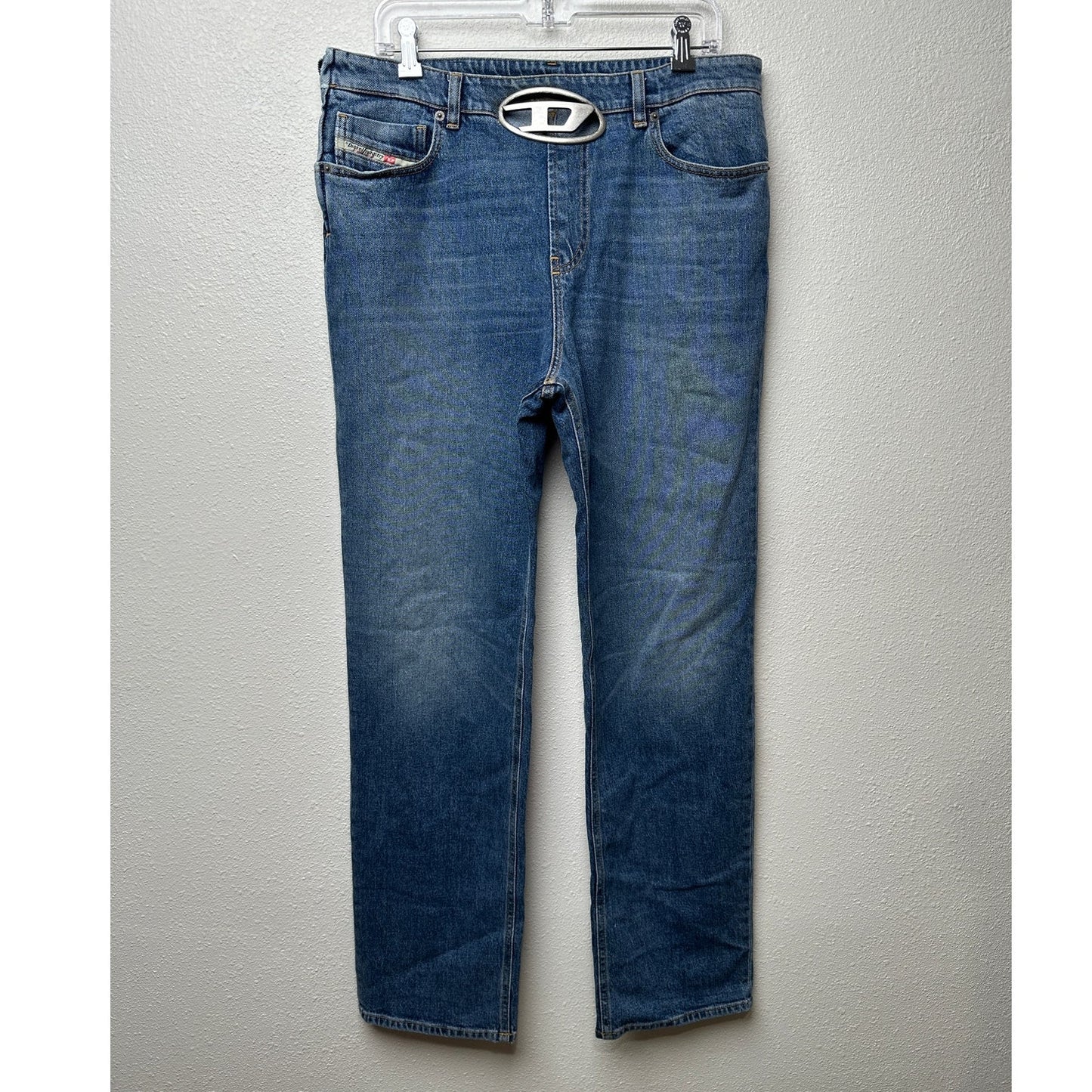 Rare Diesel Jeans Medium Wash Womens US 32 D Buckle