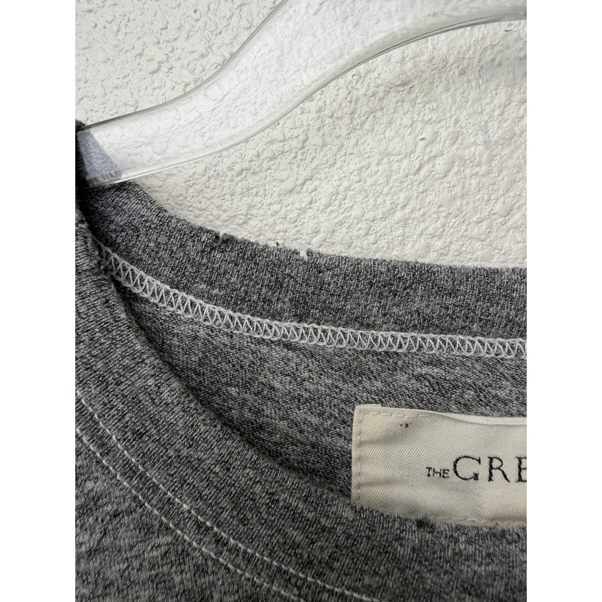 THE GREAT Gray Navy Heart Print T Shirt Women Size 0