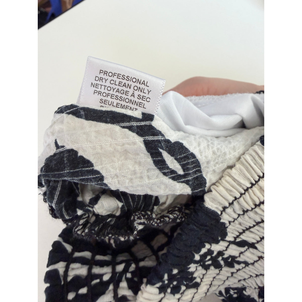 NWT Misa Los Angeles Womens Black White Floral Set XS
