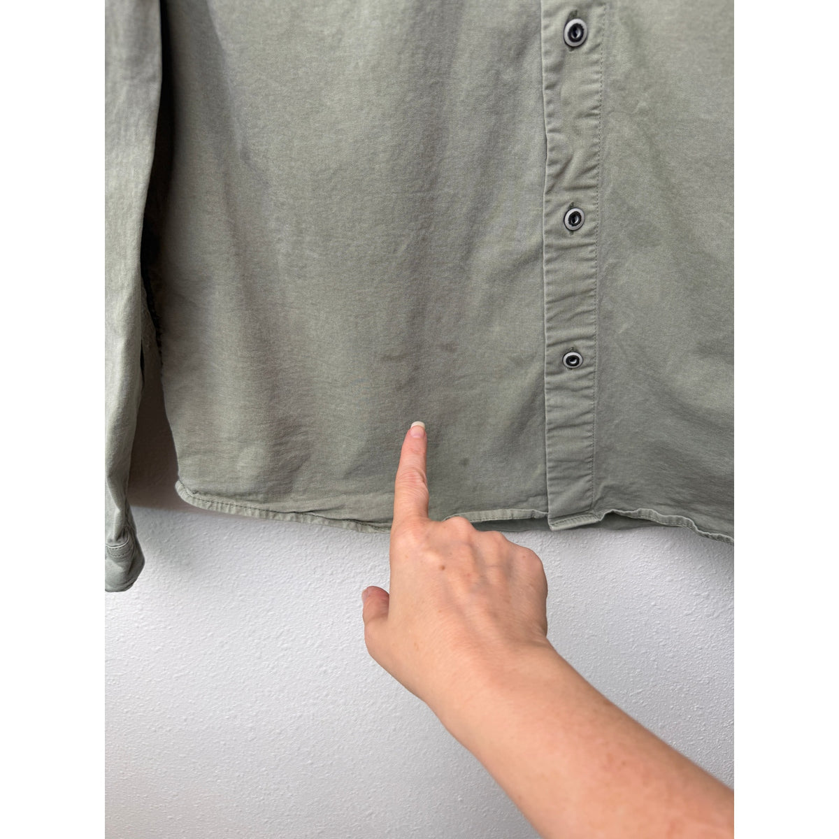 Lucky Brand Sage Green Utility Shirt Men L
