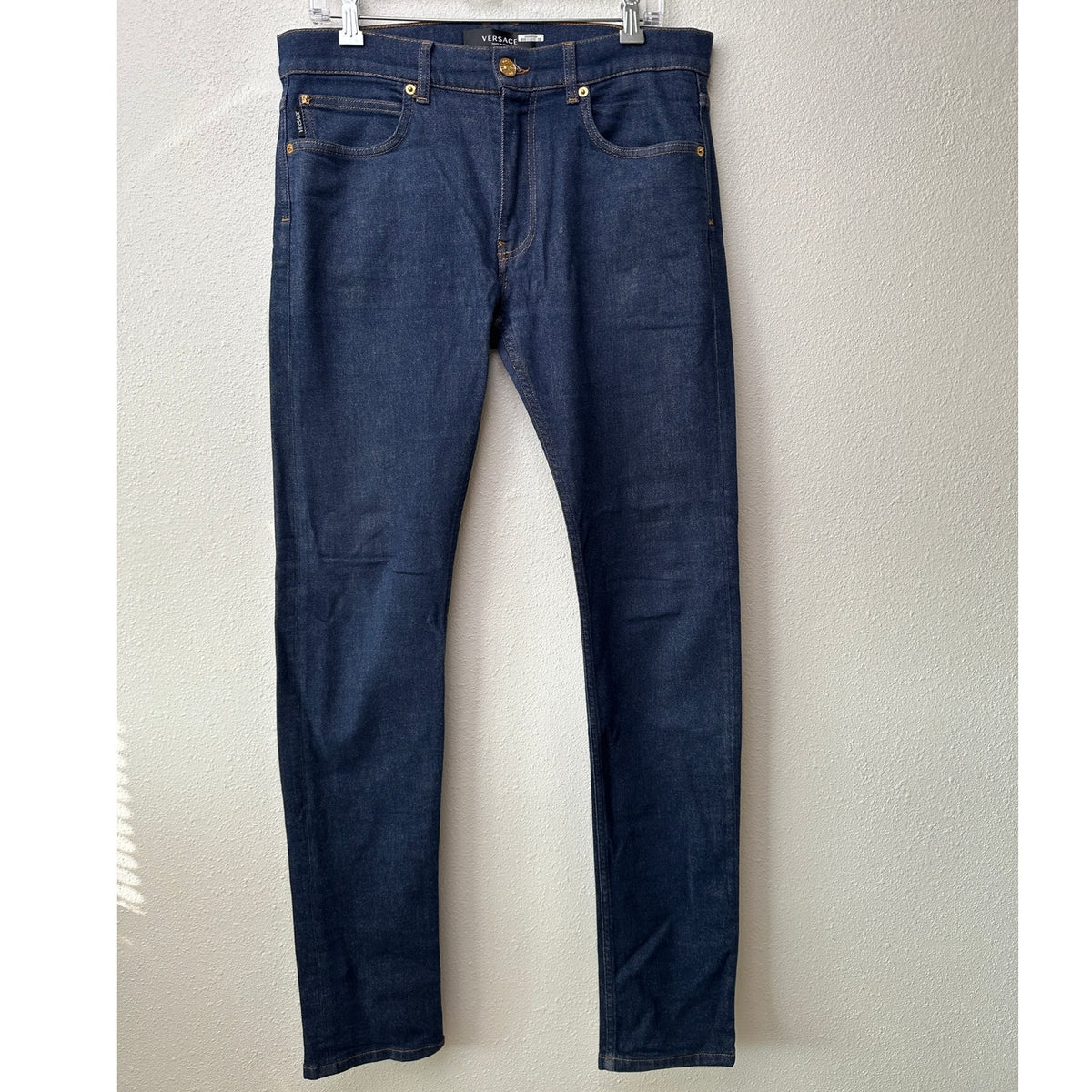 Versace Jeans Dark Wash Blue Men's US 33 Taylor Fit Straight Leg