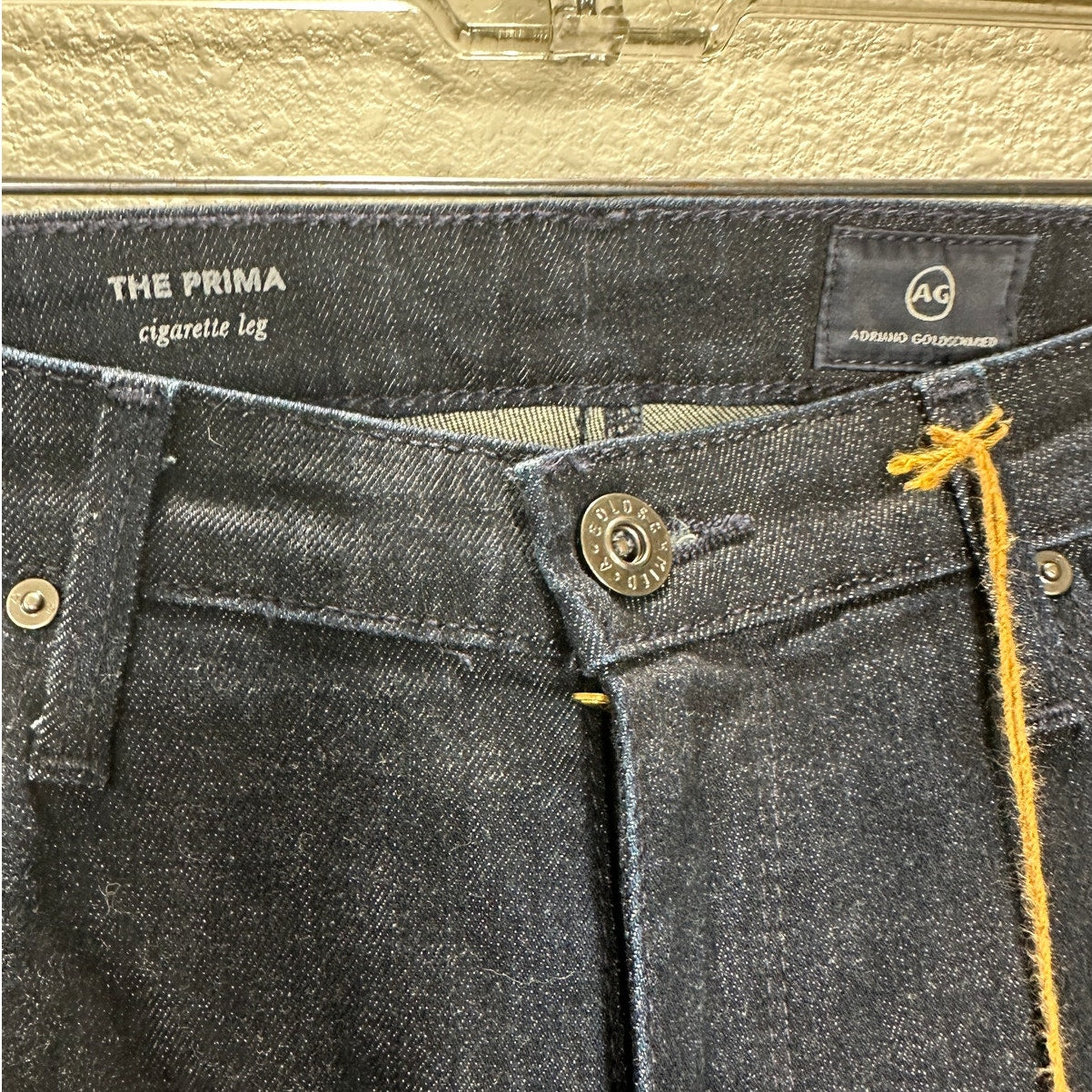 NWT AG Adriano Dark Wash Prima Cigarette Leg 5 Pocket Denim Jean 30R