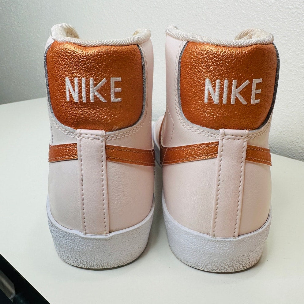Nike Blazer Mid '77 ESS Soft Pink Metallic Copper Sneaker 8.5