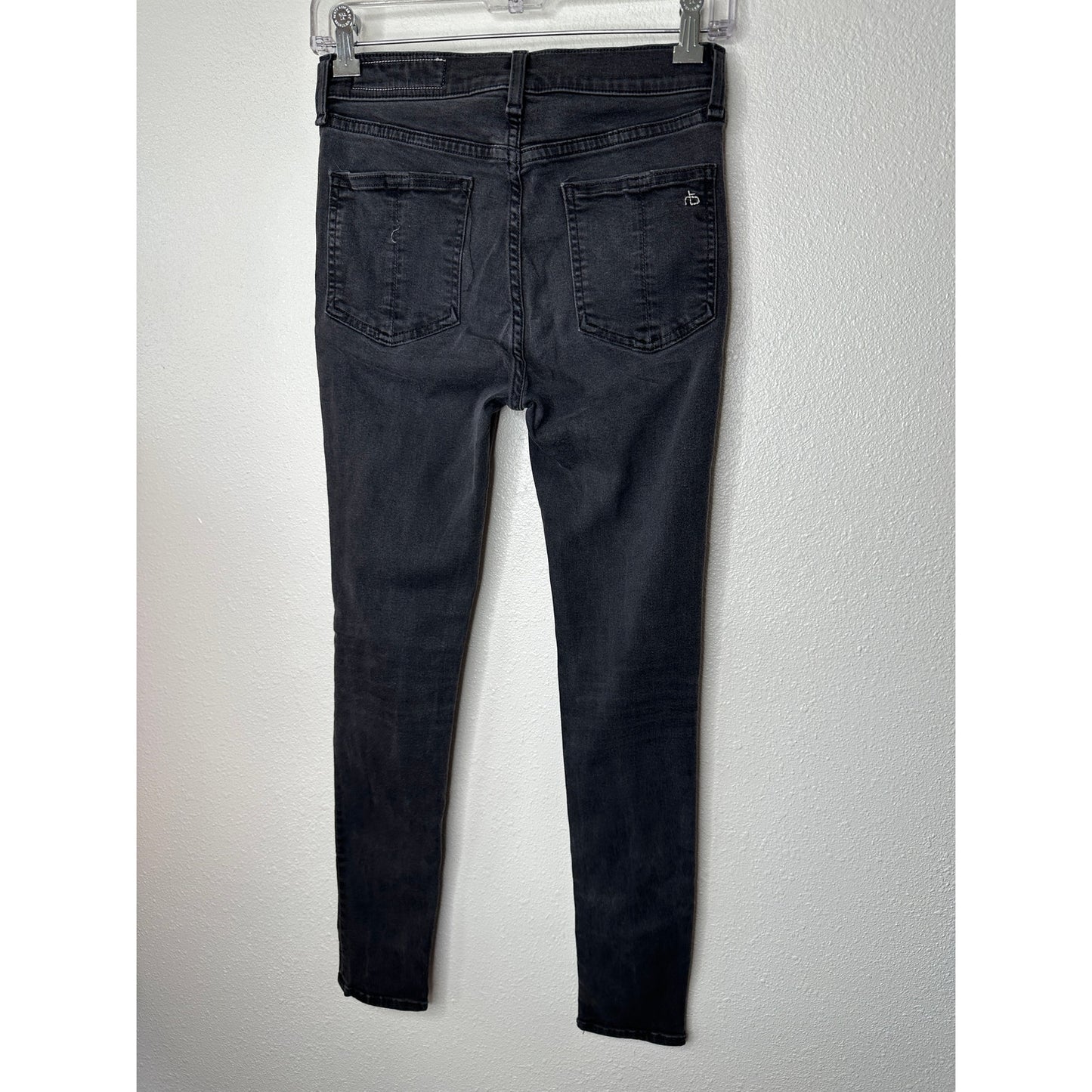 Rag & Bone Dark Gray High Rise Ankle Skinny Jeans 26