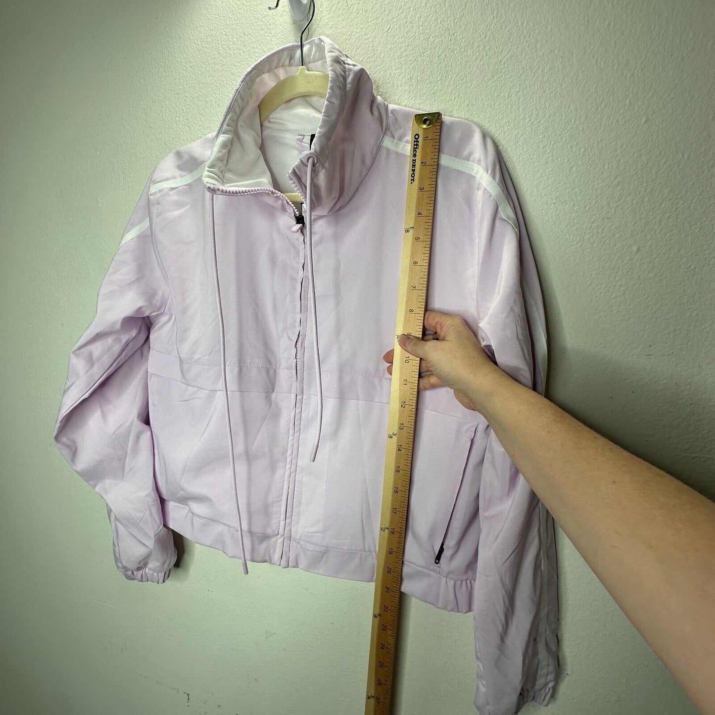 NWT Adidas W 3S Train Climalite Jacket Aero Pink Lilac Zip Front Windbreaker S