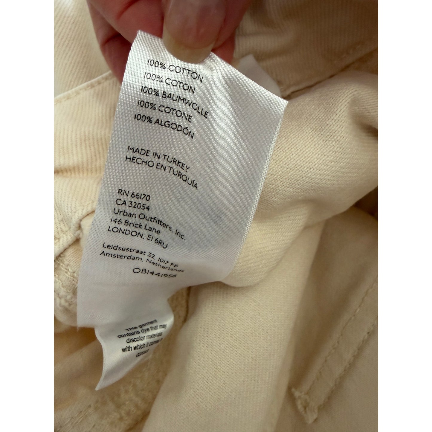 BDG Buttercream Wide Leg Utility Cargo Pants Women's Size 26