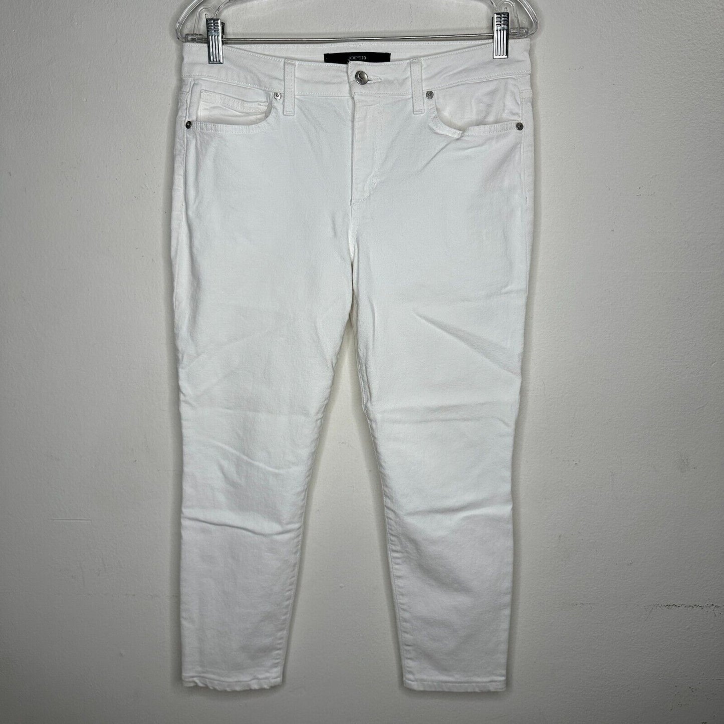 Joe's Jeans Cute White Low-Rise Skinny Ankle Juliet Crop Jeans 30