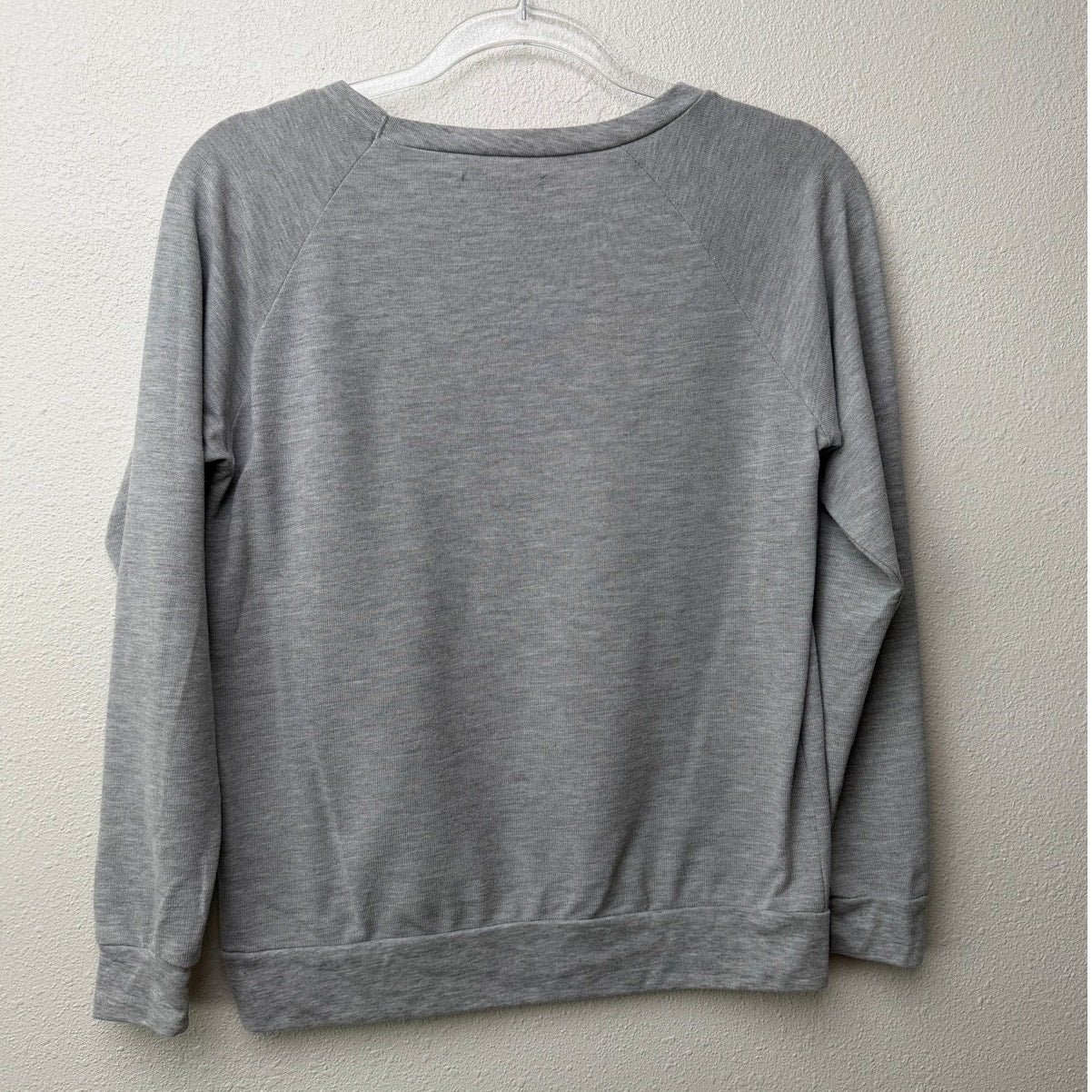Anine Bing Light Gray BING Graphic Crewneck Sweatshirt Long Sleeve Size S