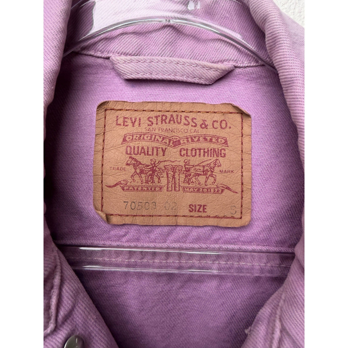 Levi's Lavender Denim Trucker Jacket Women S