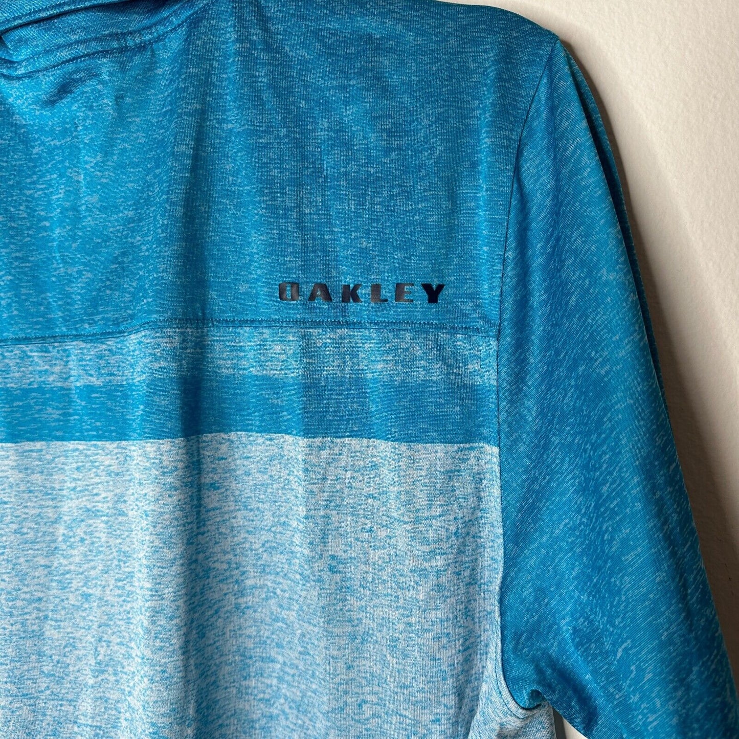 Oakley Bristol Pacific Blue Mens Short Sleeve Multi Stripe Polo Shirt Small