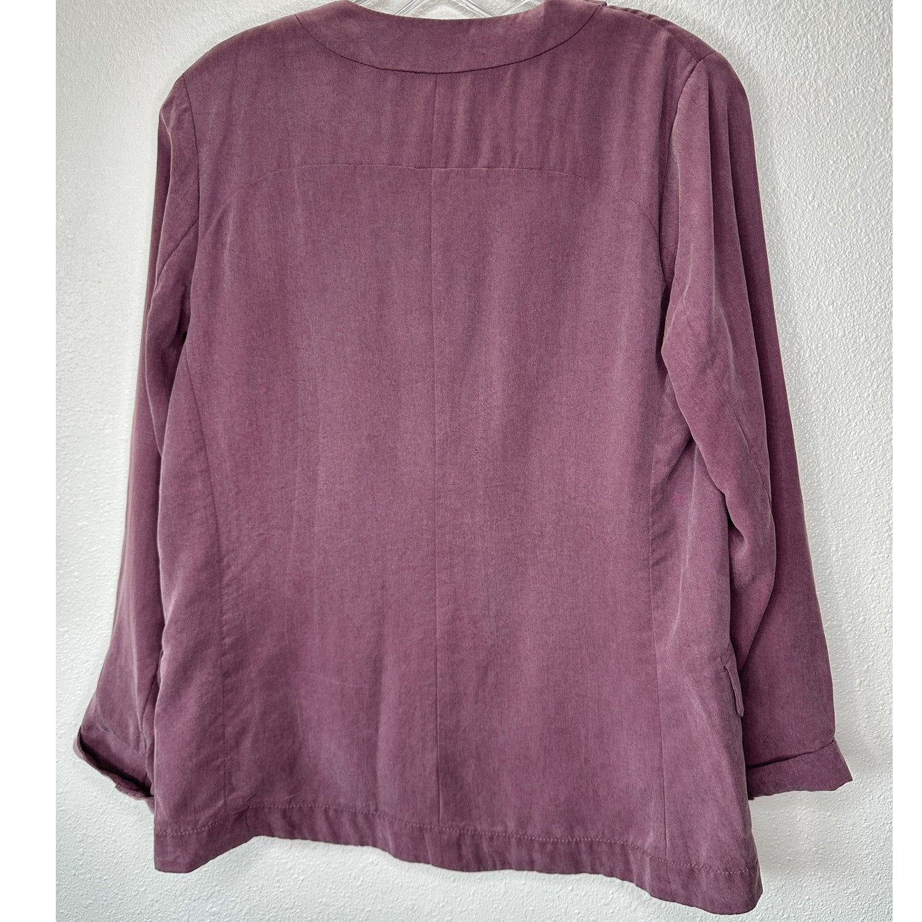 Elevenses Whitby Dusty Purple Soft Pocketed Thin Blazer 2