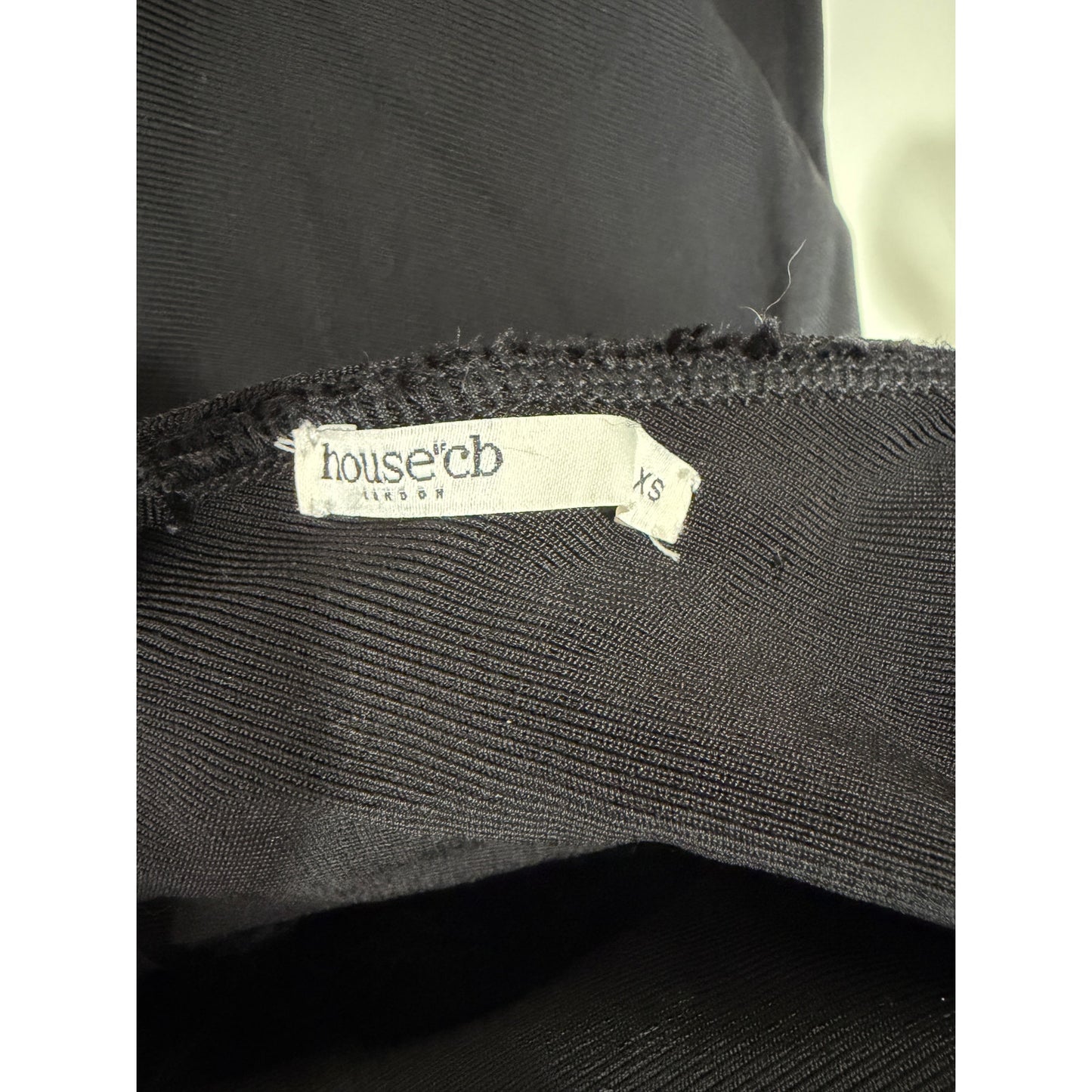 House of CB Anaise Black Jumpsuit Women XS Plunge