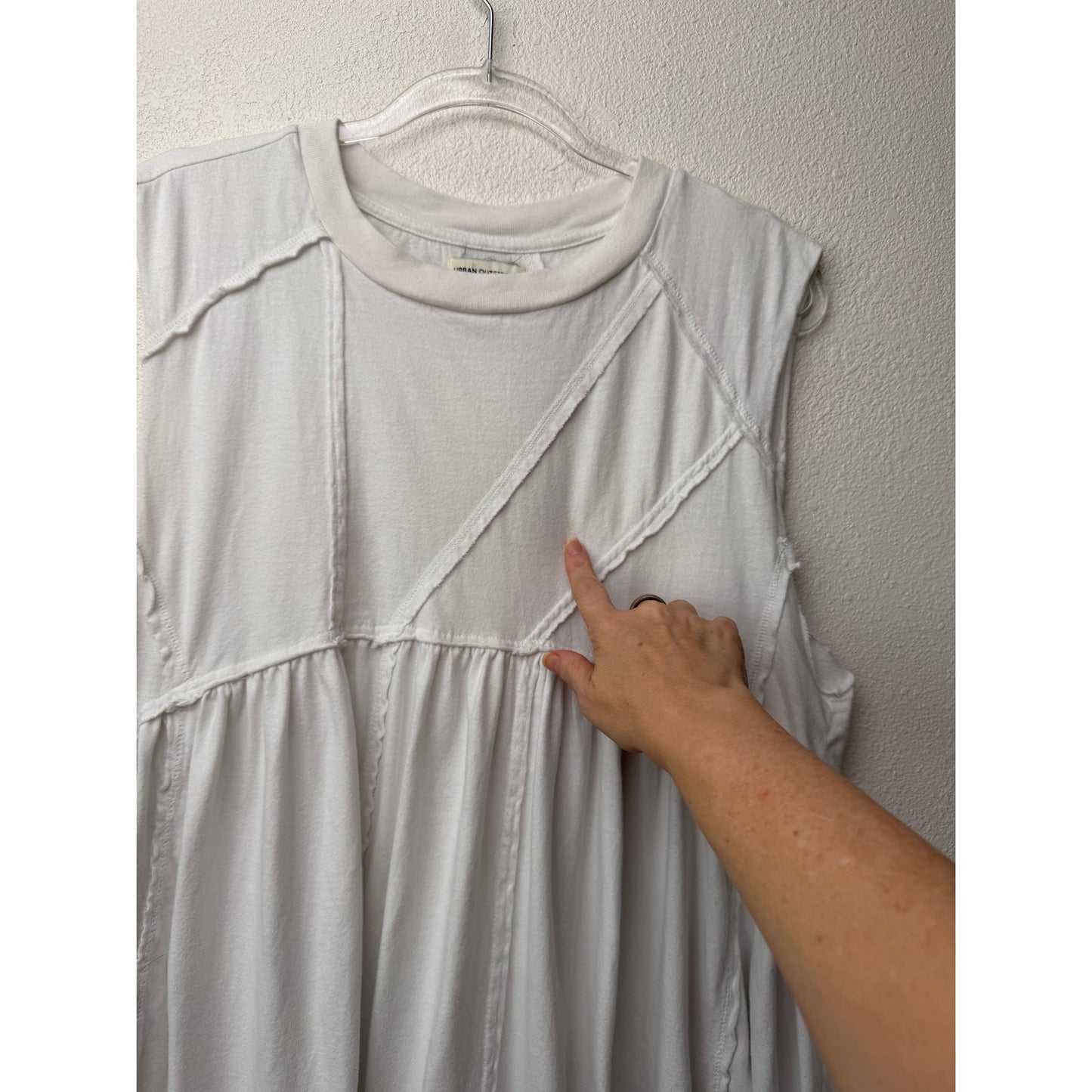 Urban Outfitters Stevie White Babydoll Dress Women's M