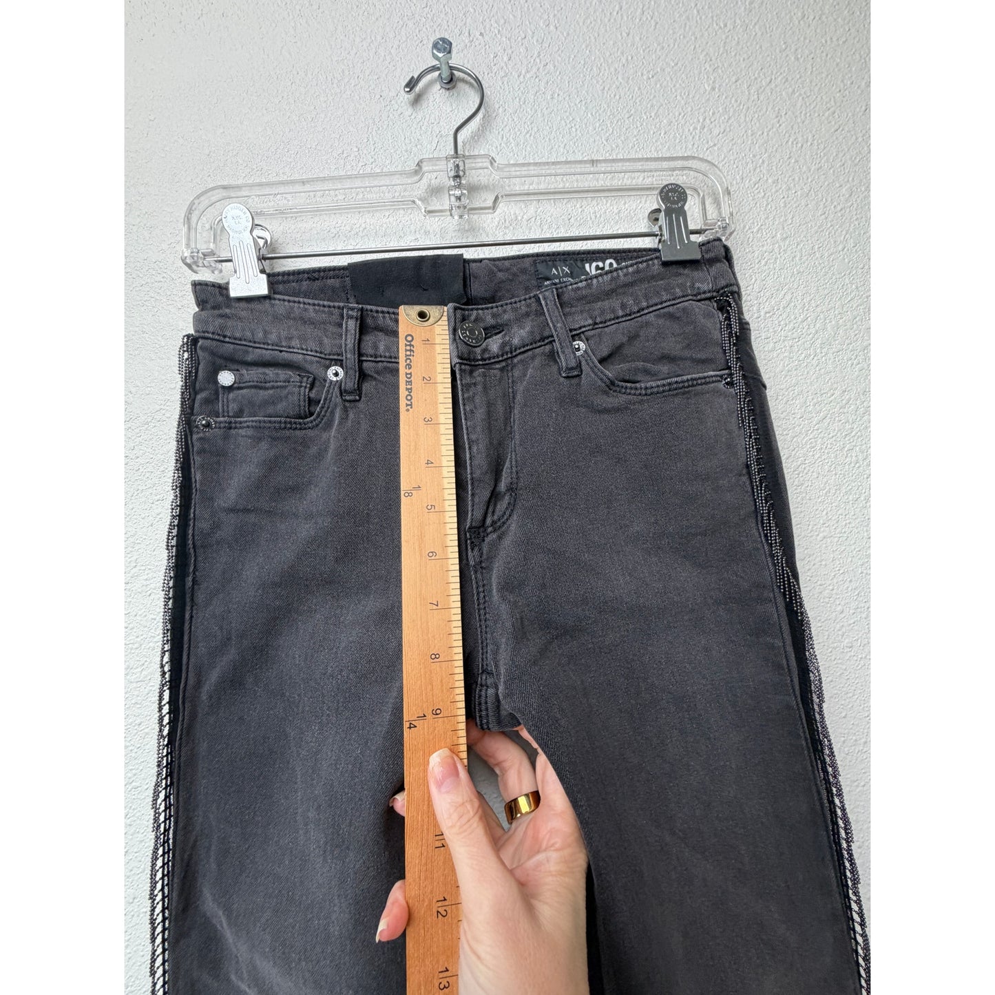 NWOT Armani Exchange J69 Gray Super Skinny Women's Jeans 26