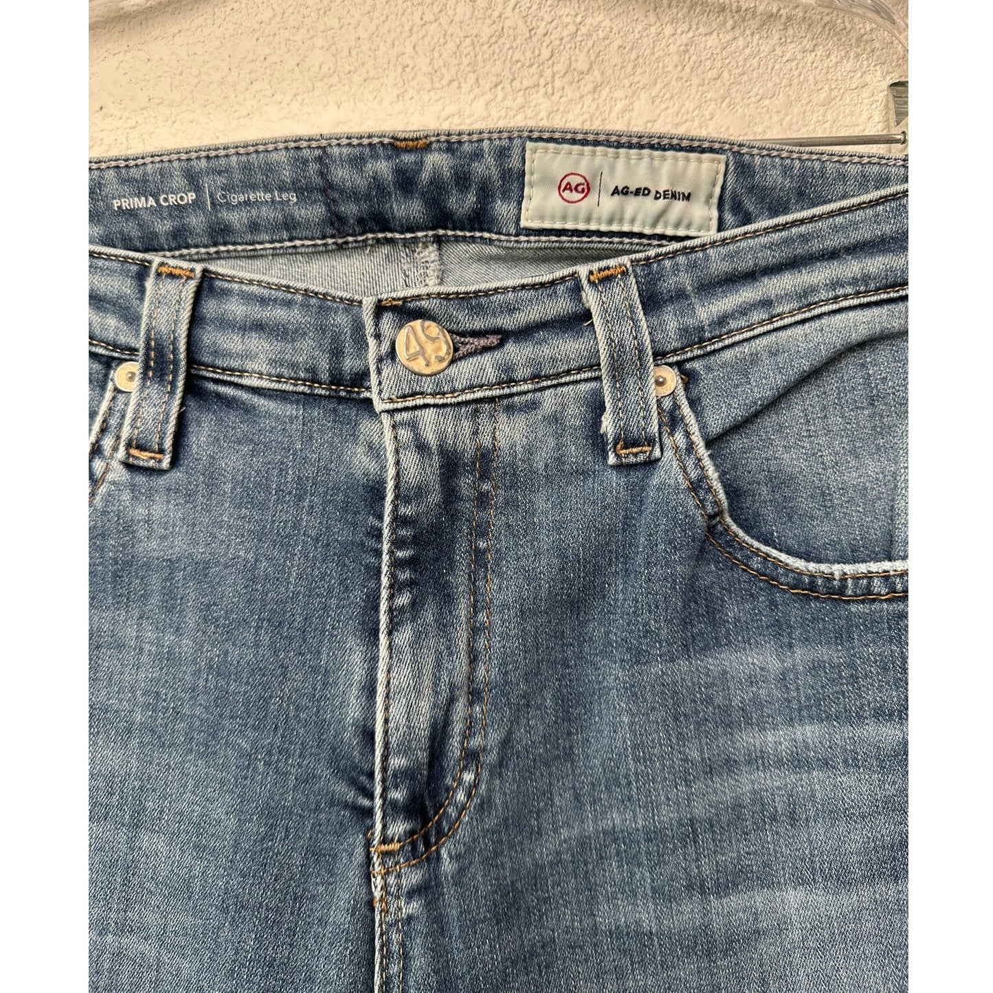 AG Adriano Goldschmied Prima Crop Cigarette Jeans Blue Women’s 29R