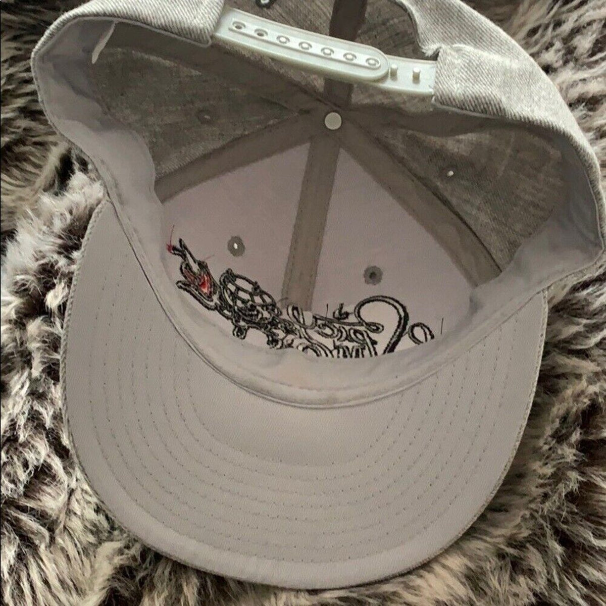 Cute Spicy Mos Denim Heathered Gray Adjustable Baseball Hat Chili Pepper Cap