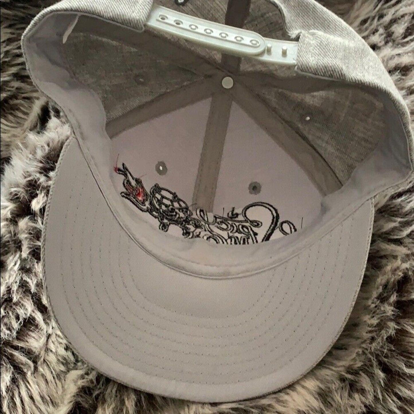 Cute Spicy Mos Denim Heathered Gray Adjustable Baseball Hat Chili Pepper Cap
