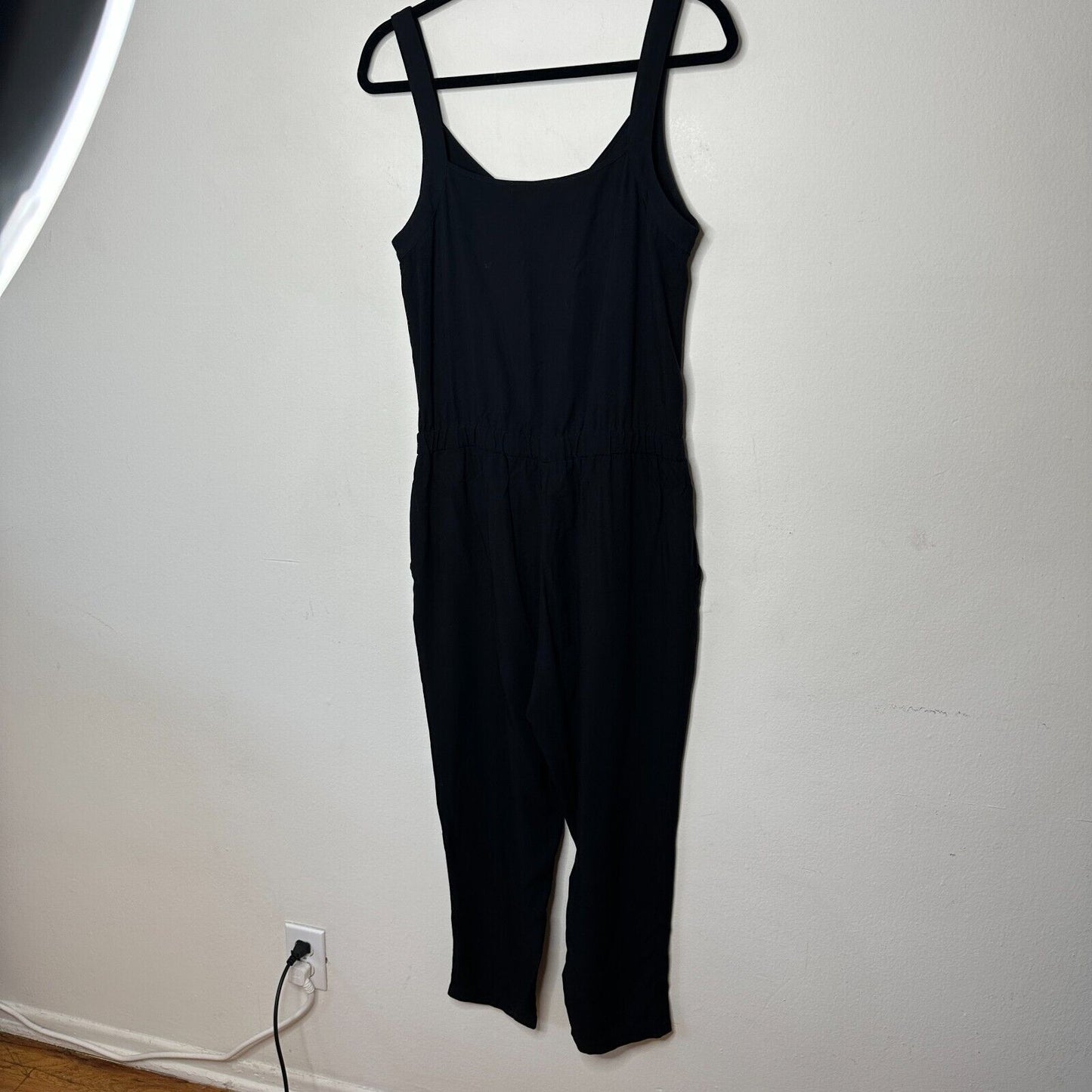 Jack Black Rayon Overall Jumper V-Neck Elastic Waist Side Slash Pockets Small