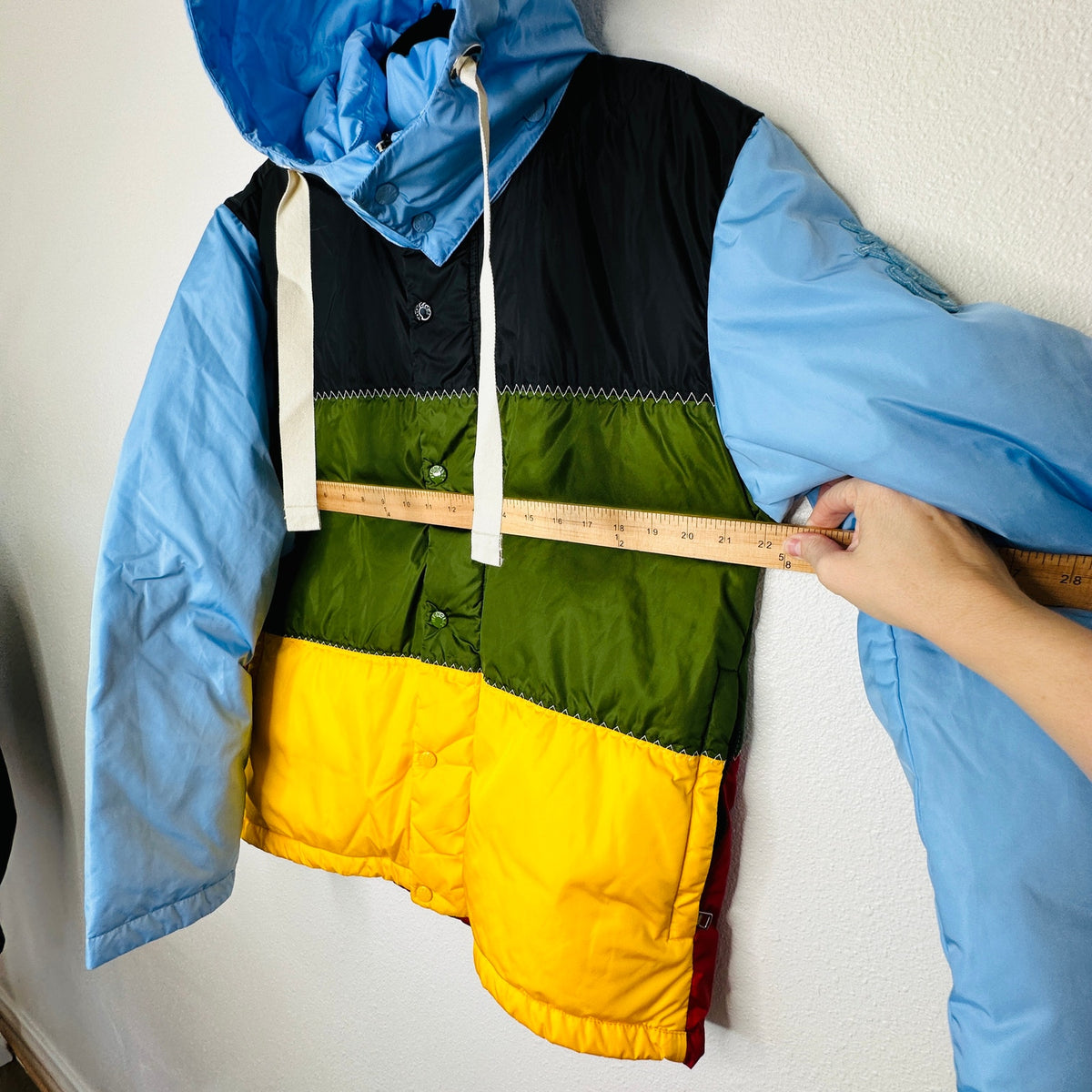 Moncler Genius 1 Borealis Giubbotto Down Jacket Multi Color Blocked 2 / Medium