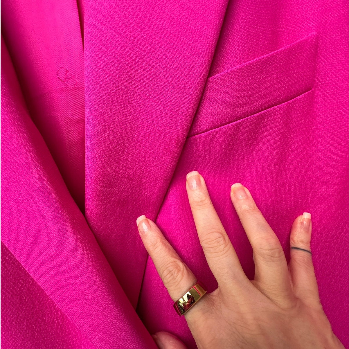 Valentino Pink Jumpsuit & Blazer Set Women IT 46/42 Strapless Wide Leg