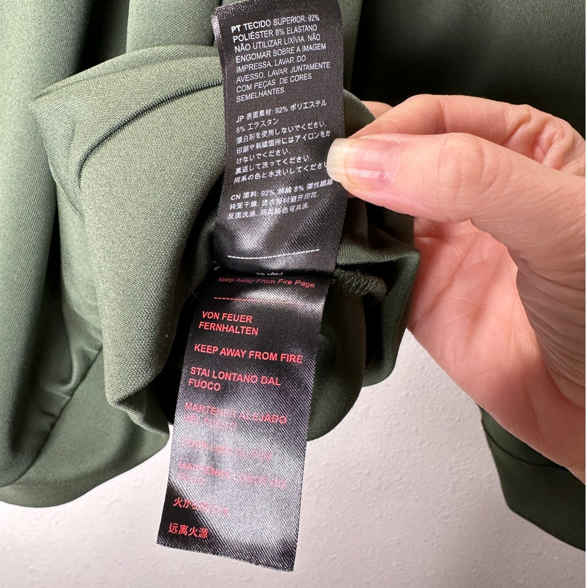 Alphatauri Olive Green Round Neck Long Sleeve Sweatshirt S