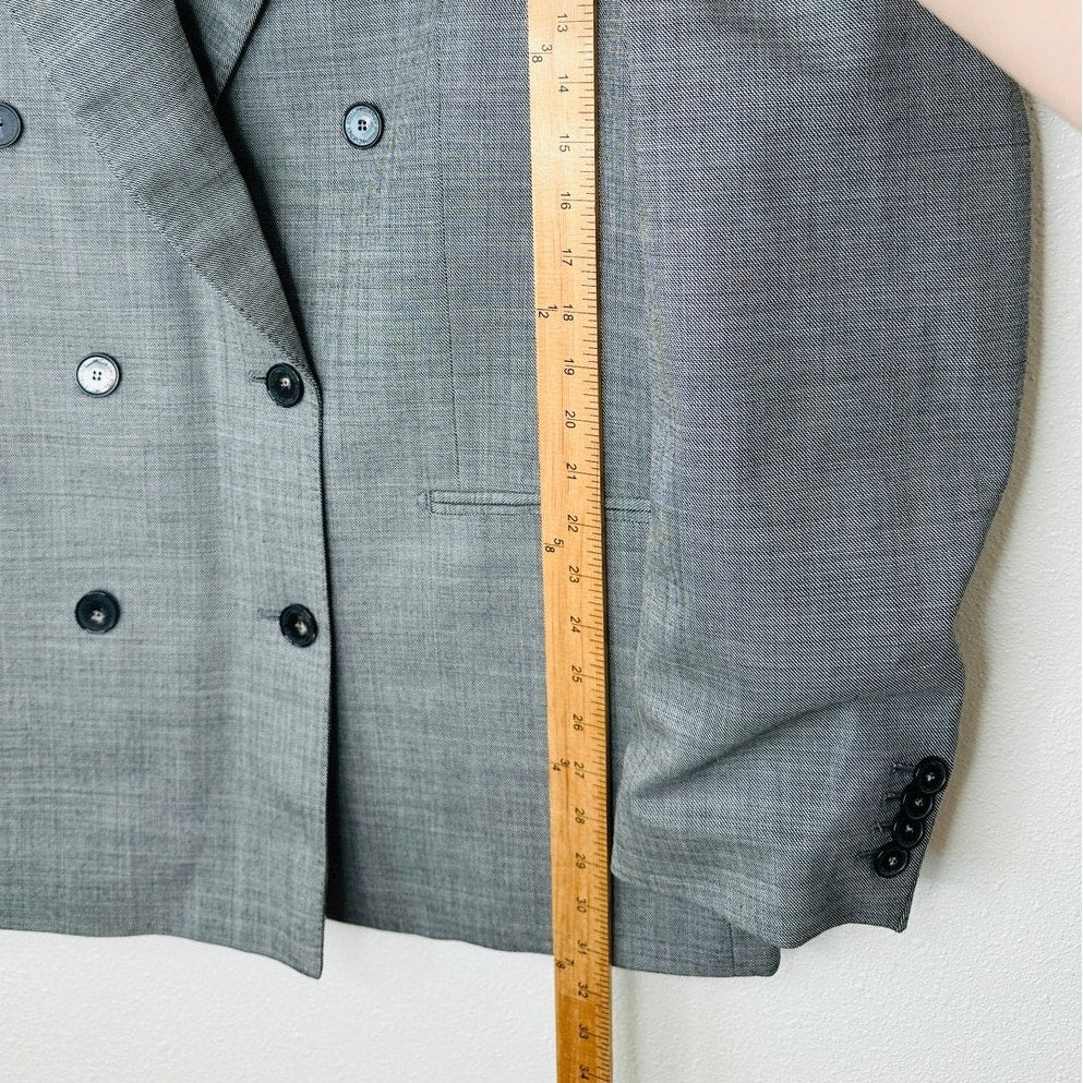 NWT Stella McCartney Black & White Oversized Double Breasted Blazer 48 / 12