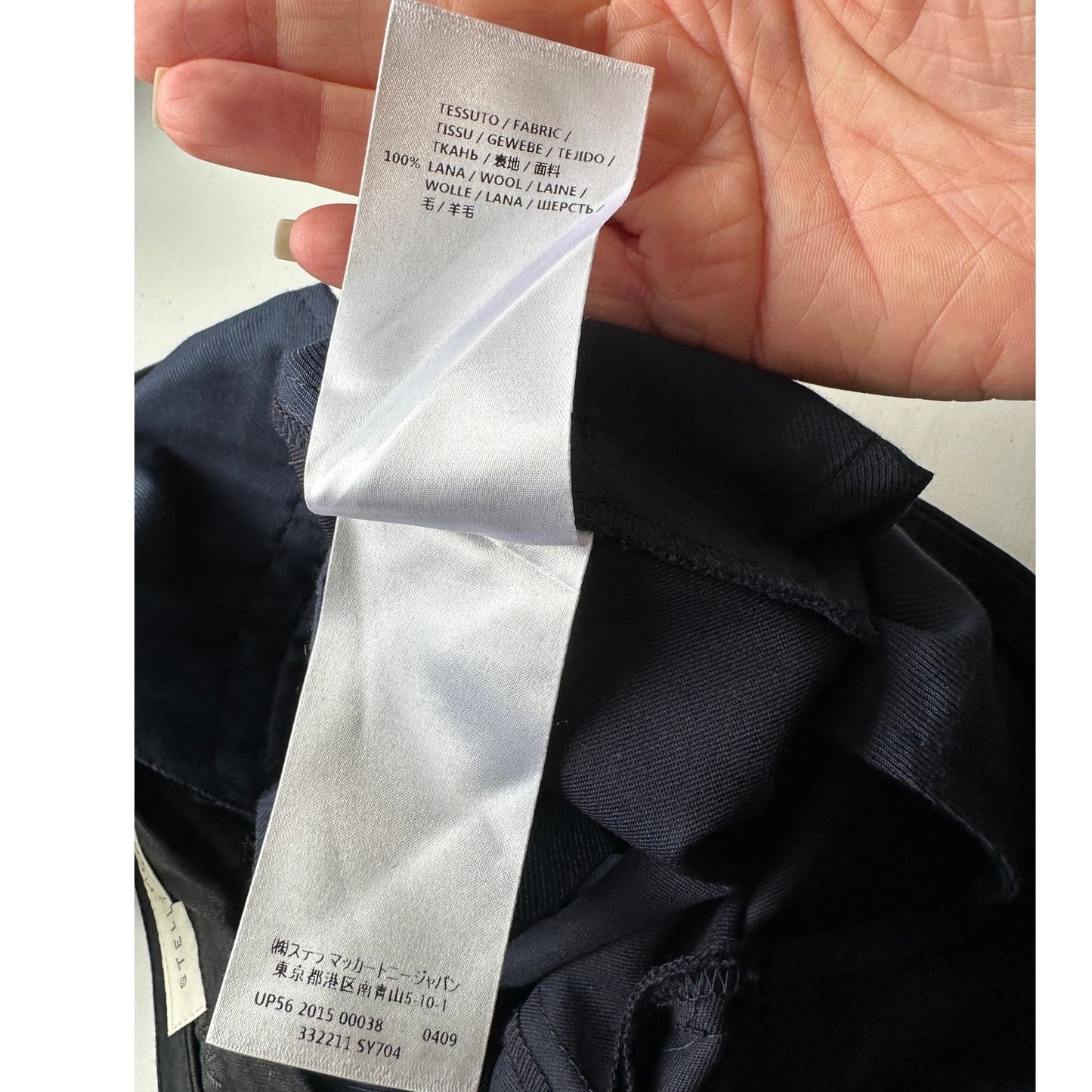 Stella McCartney Navy Tailored Pants Women size 6 Slim Leg