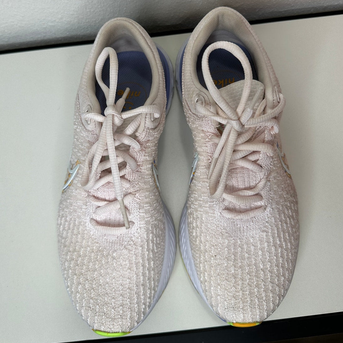 Nike Pale Pink React Infinity Run Flyknit 3 Premium Road Running Shoe 8