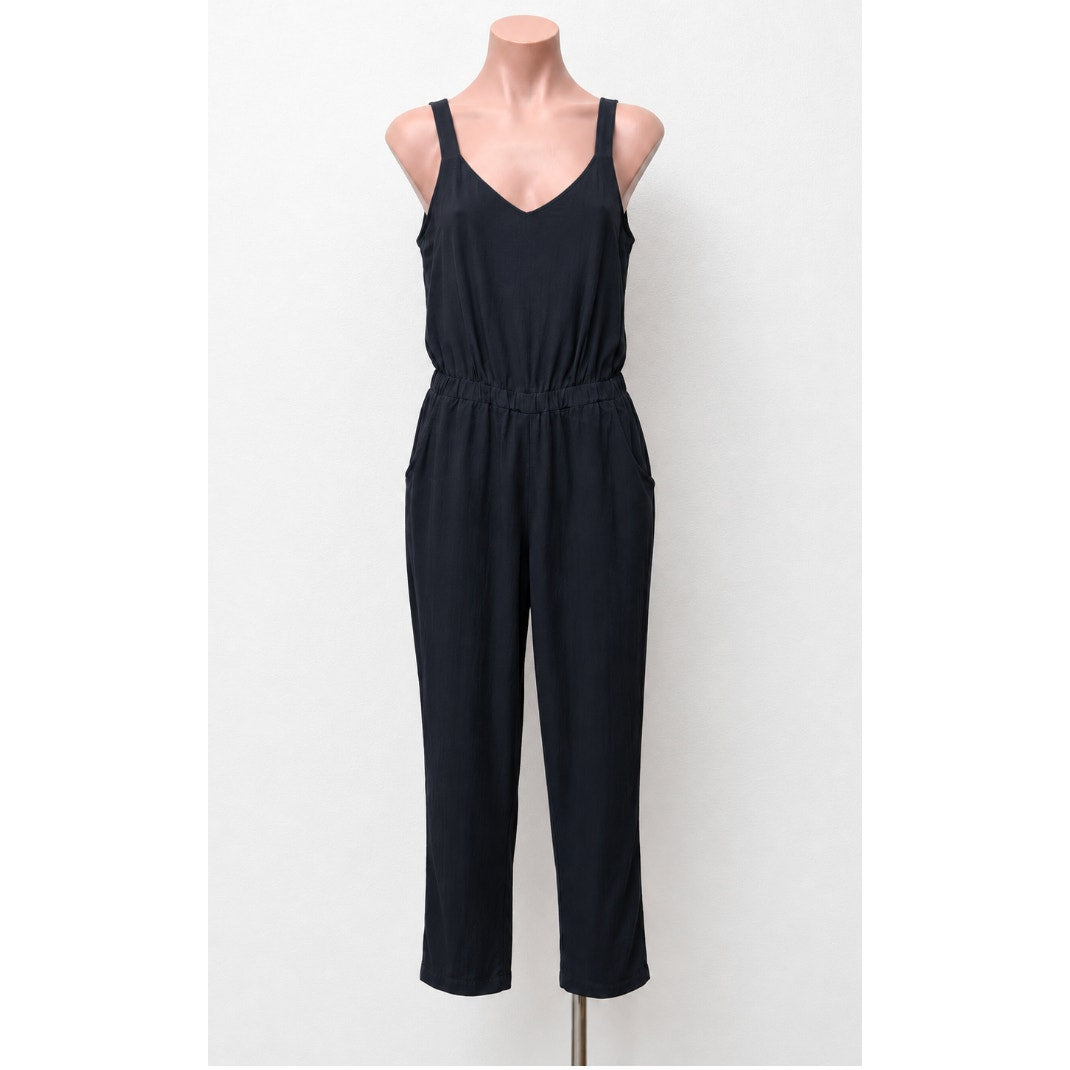 Jack Black Rayon Overall Jumper V-Neck Elastic Waist Side Slash Pockets Small