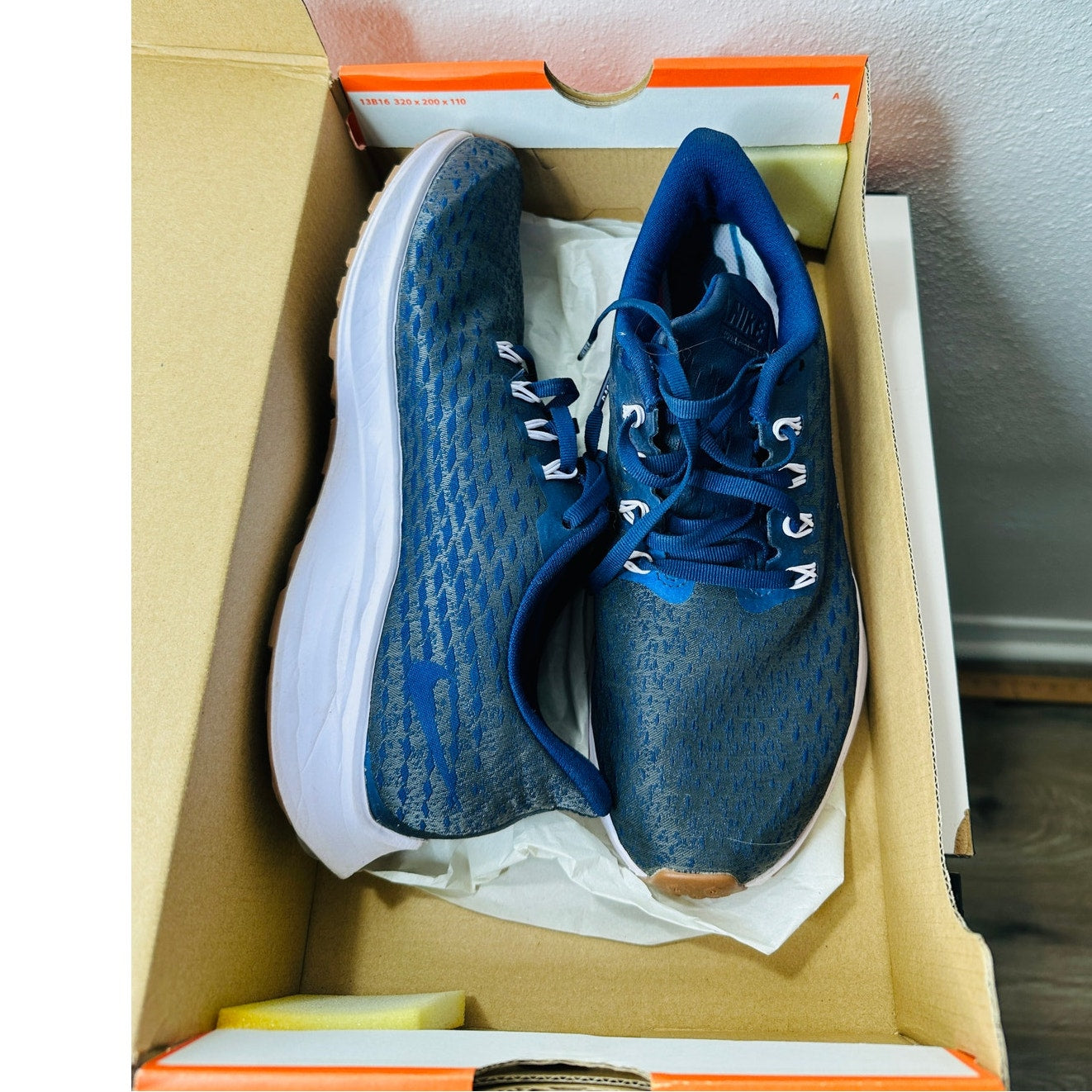 Nike W Air Zoom Pegasus 35 PRM Blue Mesh Running Shoe Sneakers 8