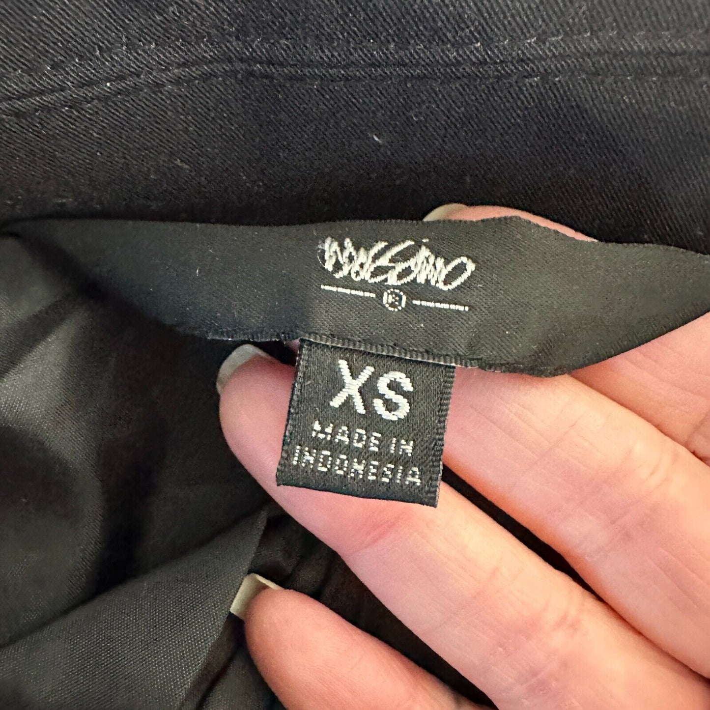 Mossimo Jet Black One Button Welt Pockets Casual Blazer Jacket Size XS