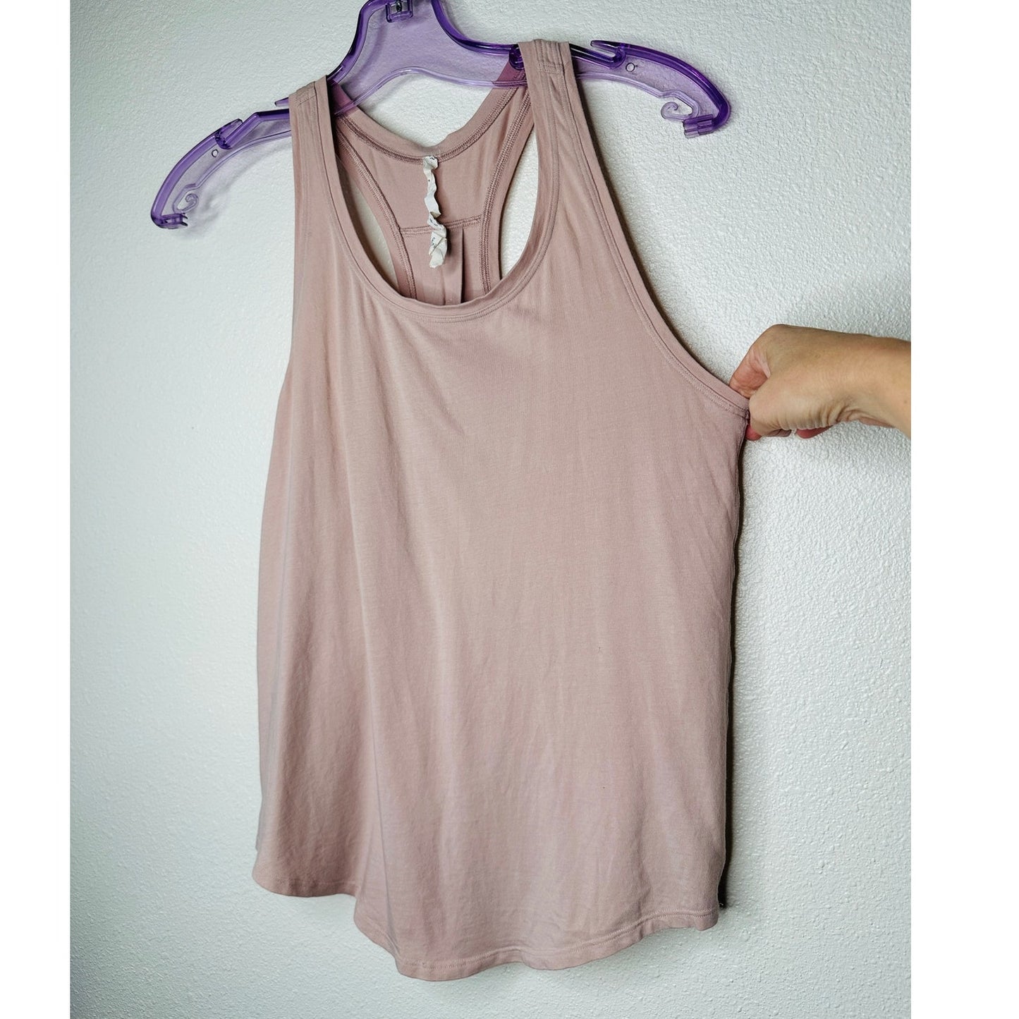 Lululemon Mink Berry Soft Pink Pleated Back Long Line Love Tank Top 4