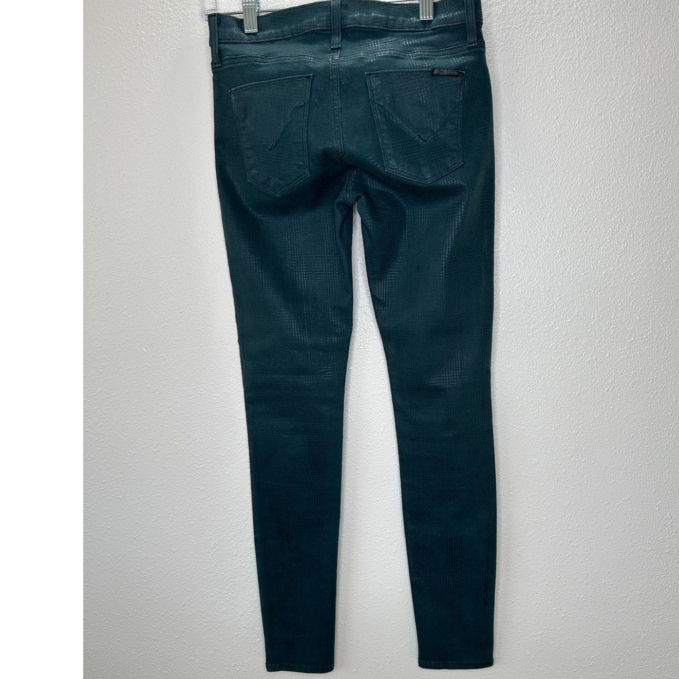 Hudson Midrise Dark Teal Nico Super Skinny Jean in Nonconformist 26