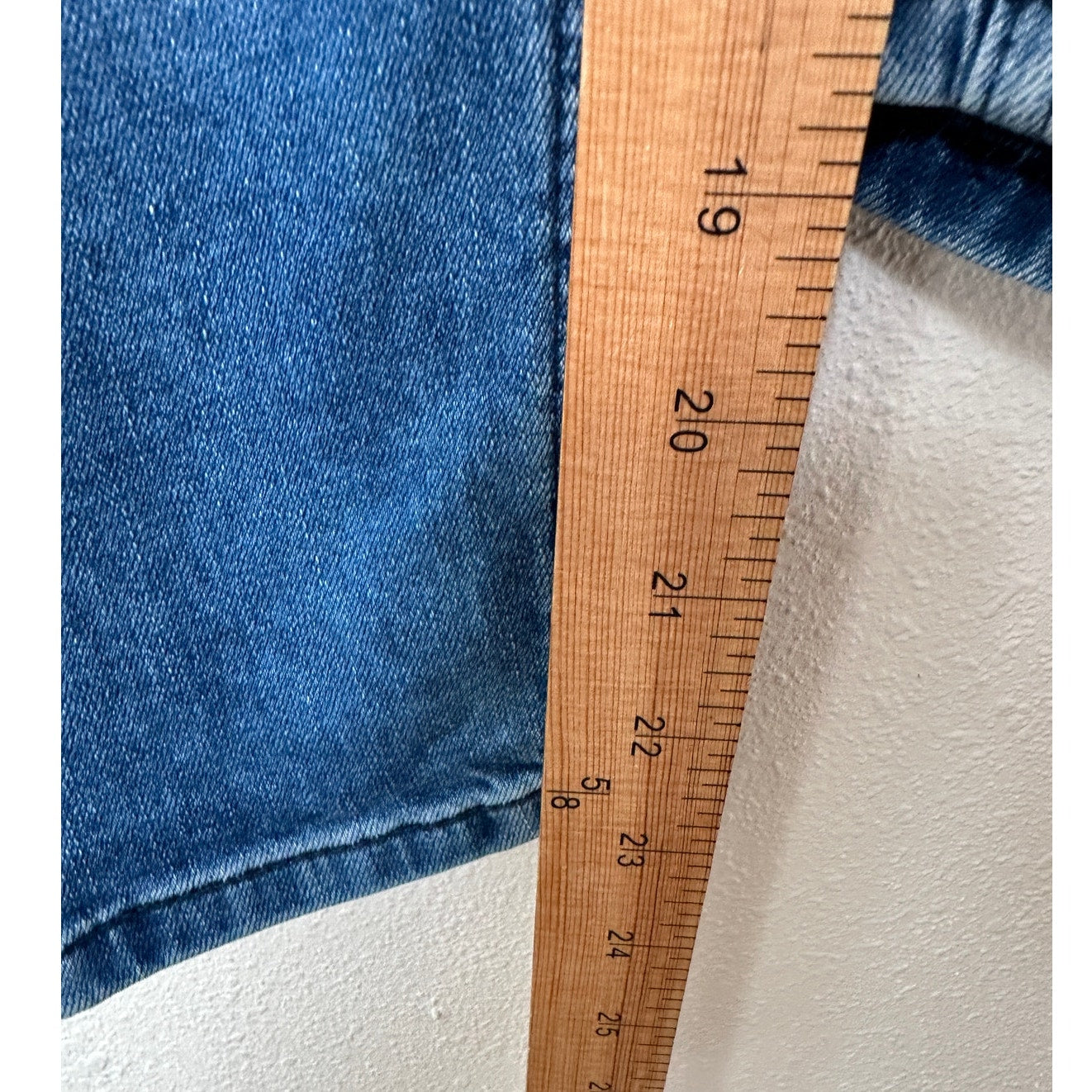 Free People Medium Wash Distressed Knee High Waist Skinny Jeans 29