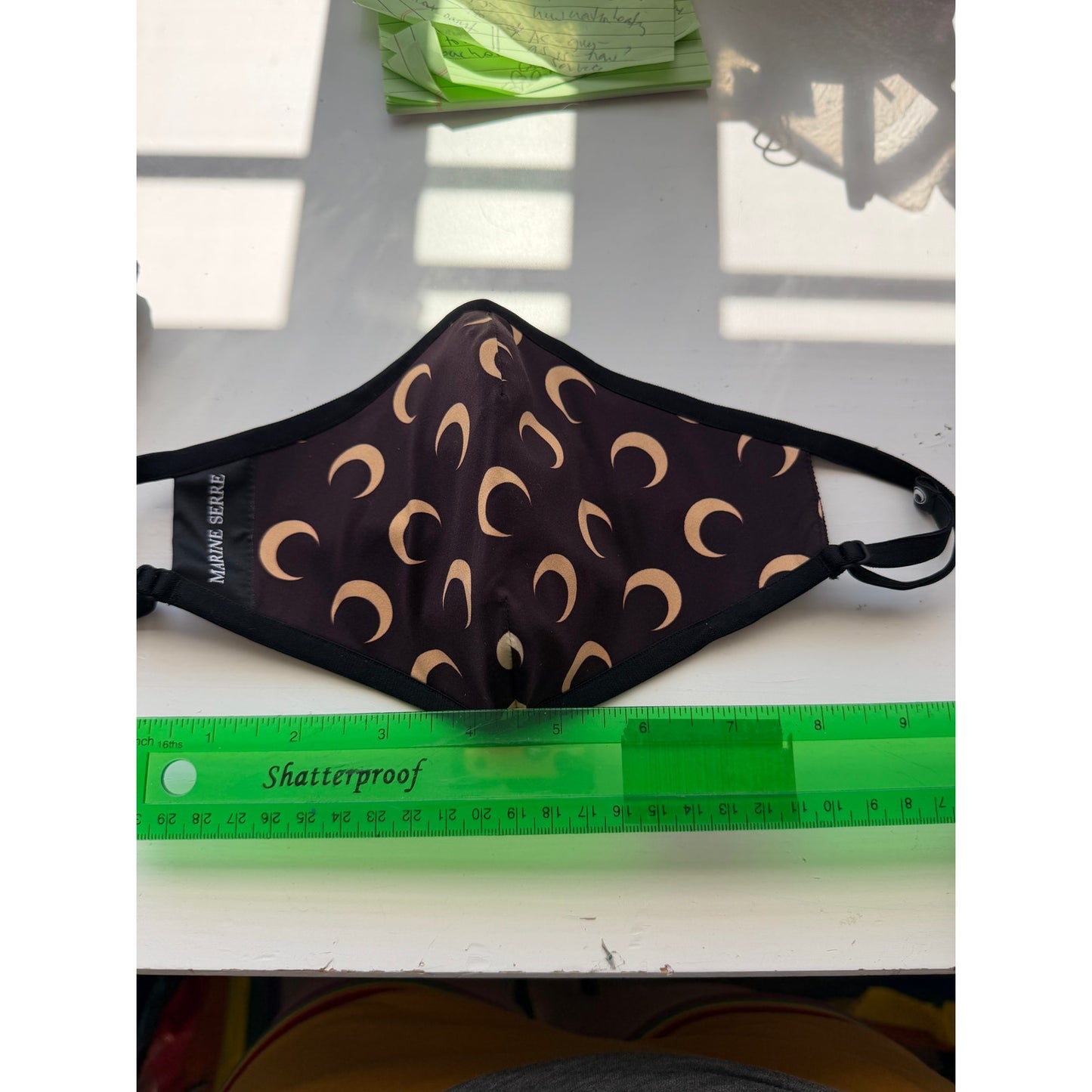 NWOT Marine Serre All Over Moon Daily Mask M L Black