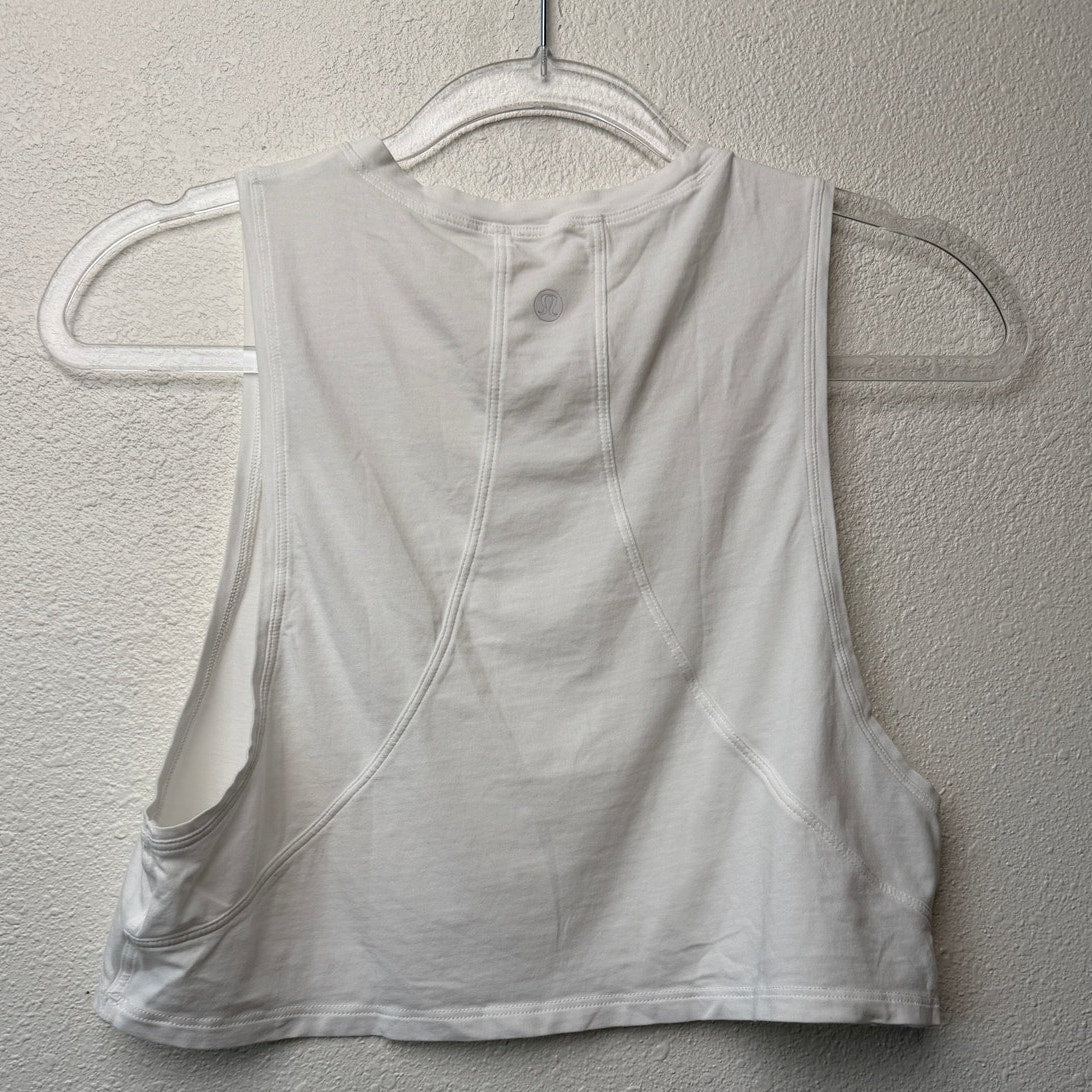 Lululemon Muscle Love Crop Tank White Women 4