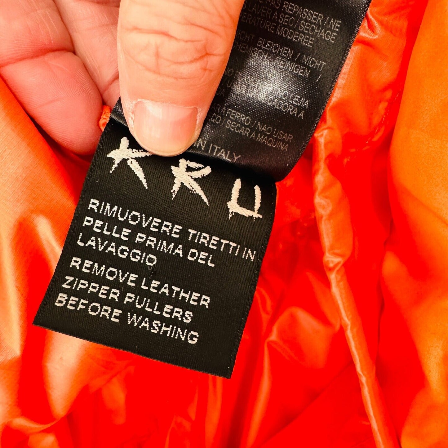 Kru St. Moritz Yellow Pink Orange Camo Front Button Zip Long Sleeve Hood Jacket