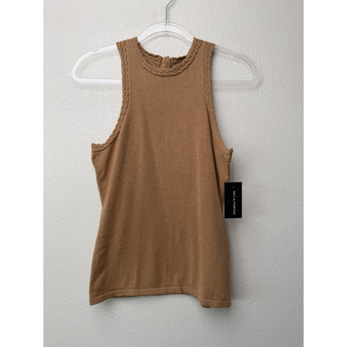 NWT Joslin Isabel Tobacco Cotton Cashmere Knit Tank Women M