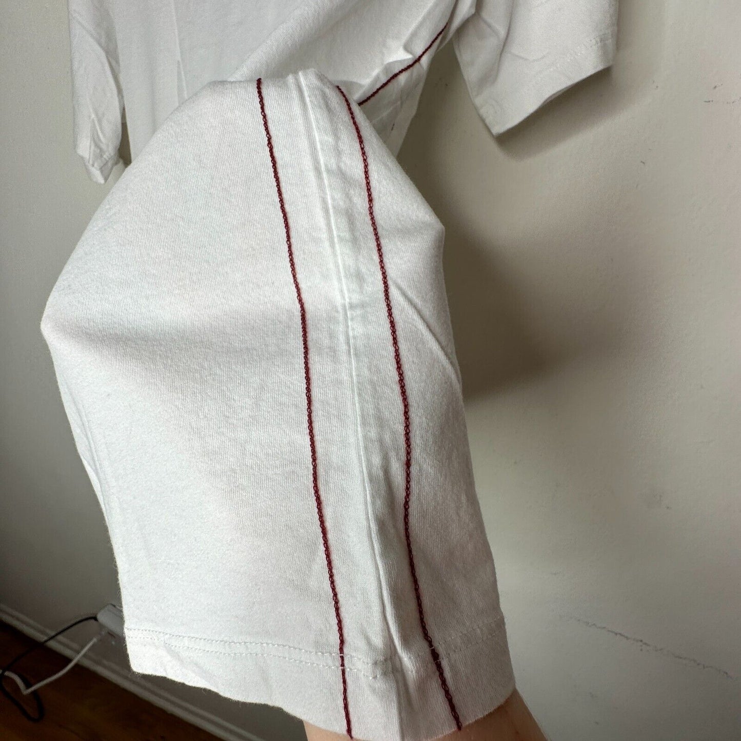 Bogner Ivory Blue Dog Sled Graphic Short Sleeve Round Neck Tee Shirt XL