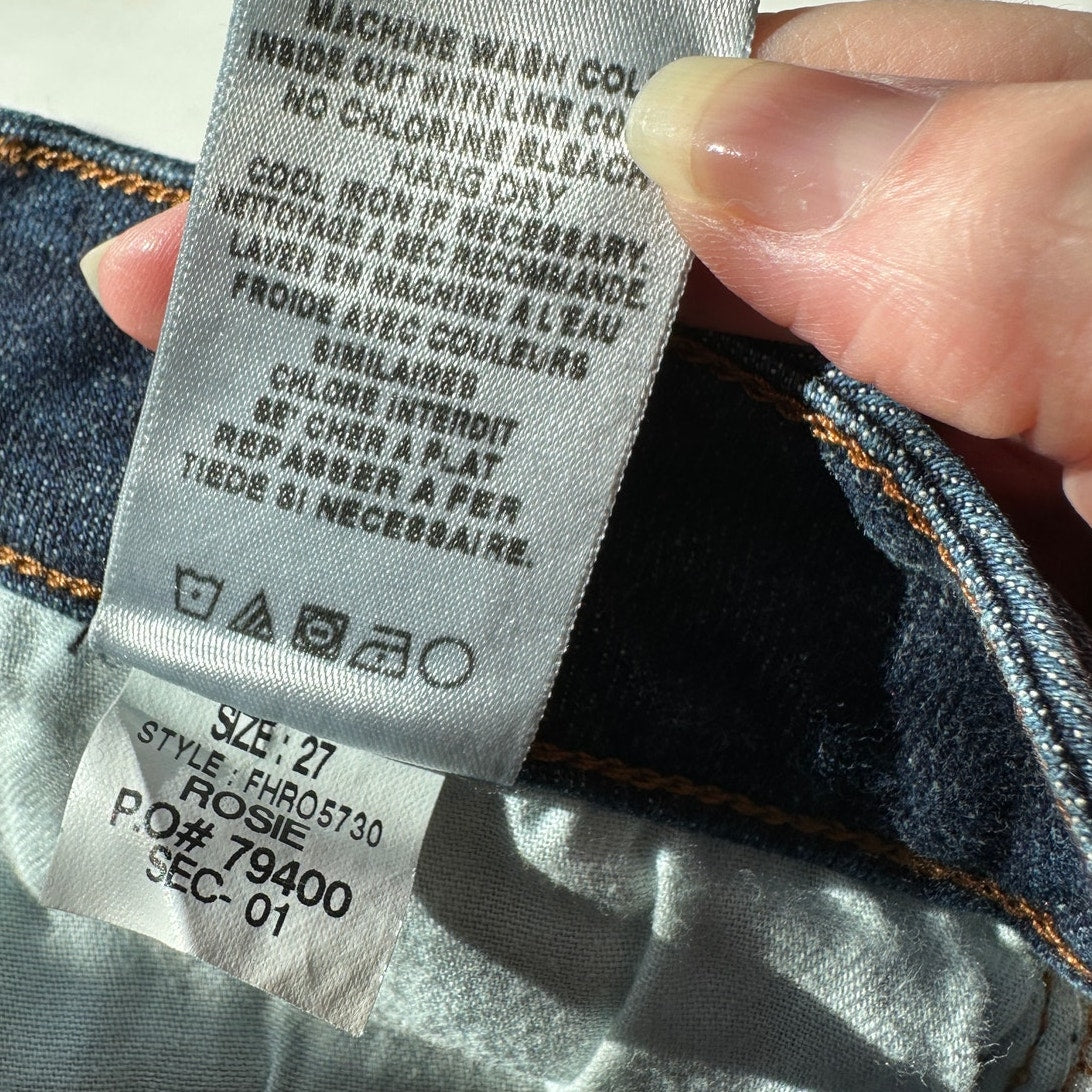 Joe's Dark Blue Wash Curvy Bootcut Rosie Jeans 27