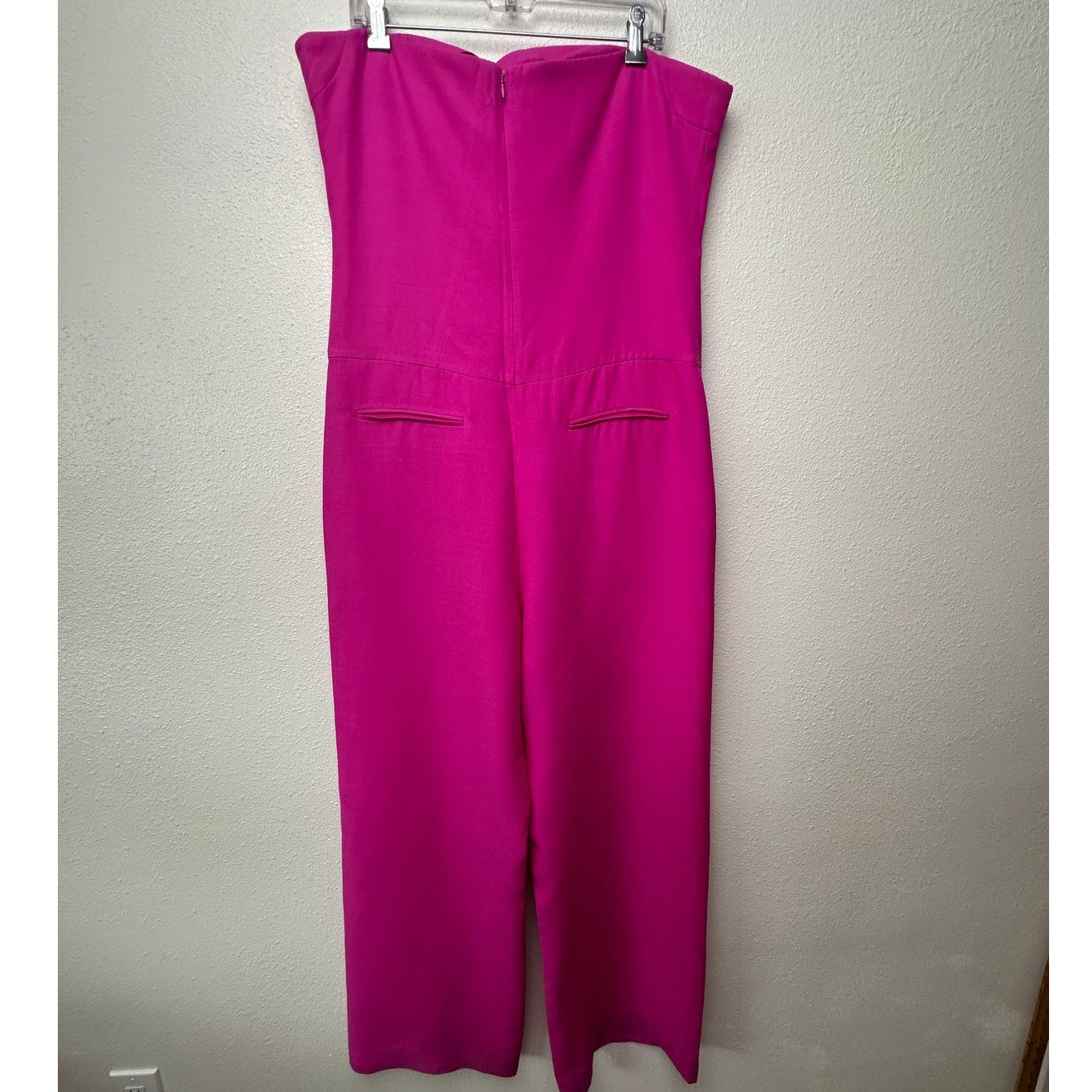 Valentino Pink Jumpsuit & Blazer Set Women IT 46/42 Strapless Wide Leg