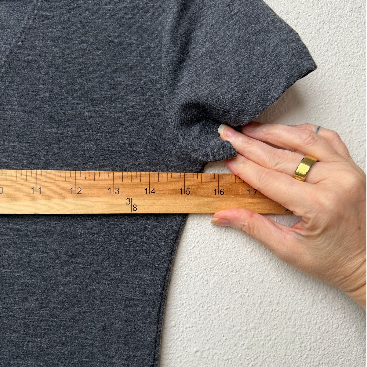 Forever 21 Dark Heather Gray V-Neck Bodycon T-Shirt Dress Medium