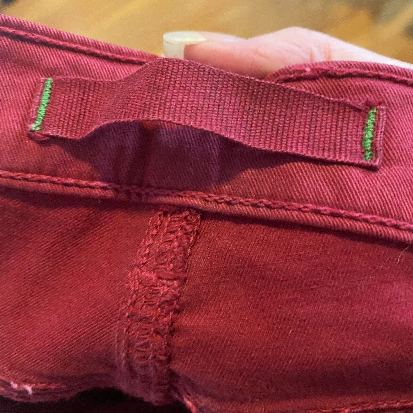 J Brand Black Cherry Red Slight Stretch Mid-Rise Skinny Leg Denim Jeans 27