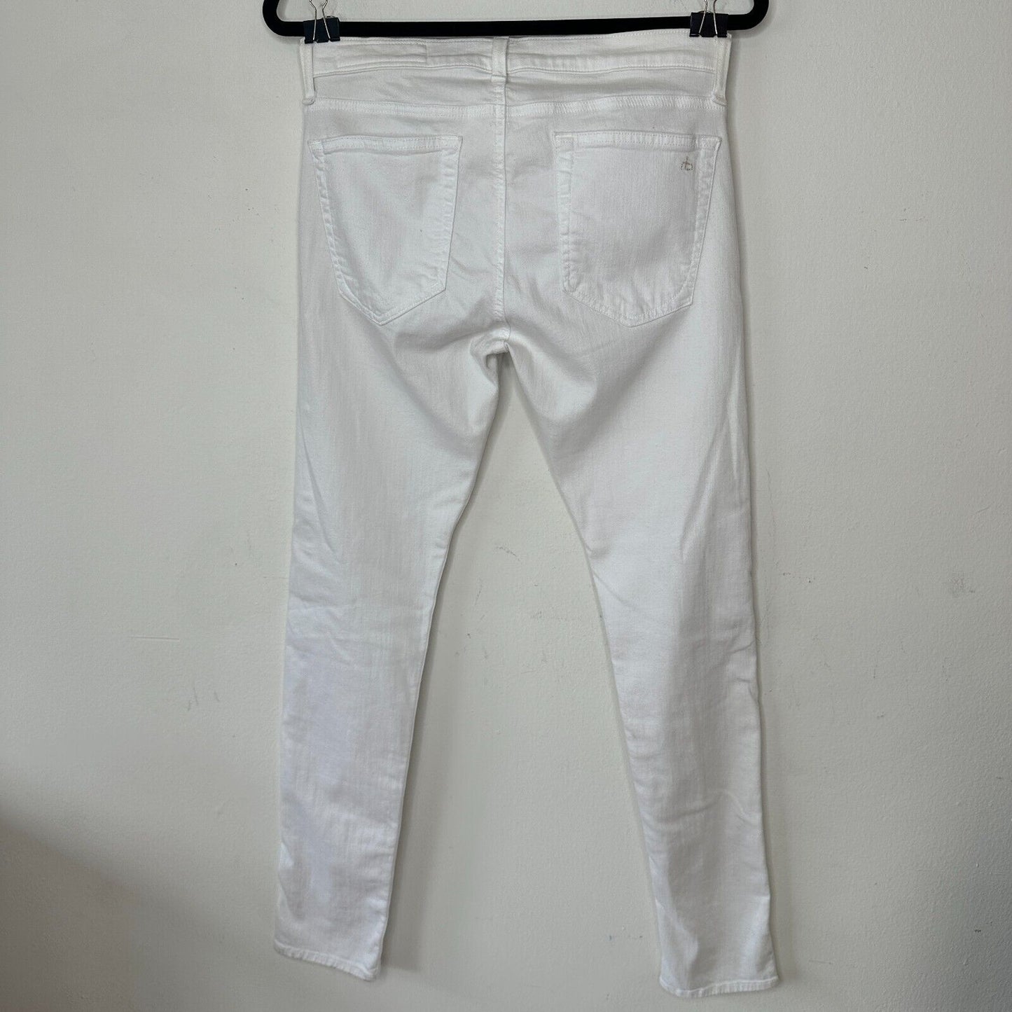 rag & bone White Brigade DRE Distressed Skinny Jean 5 Pocket Stretch Denim 28