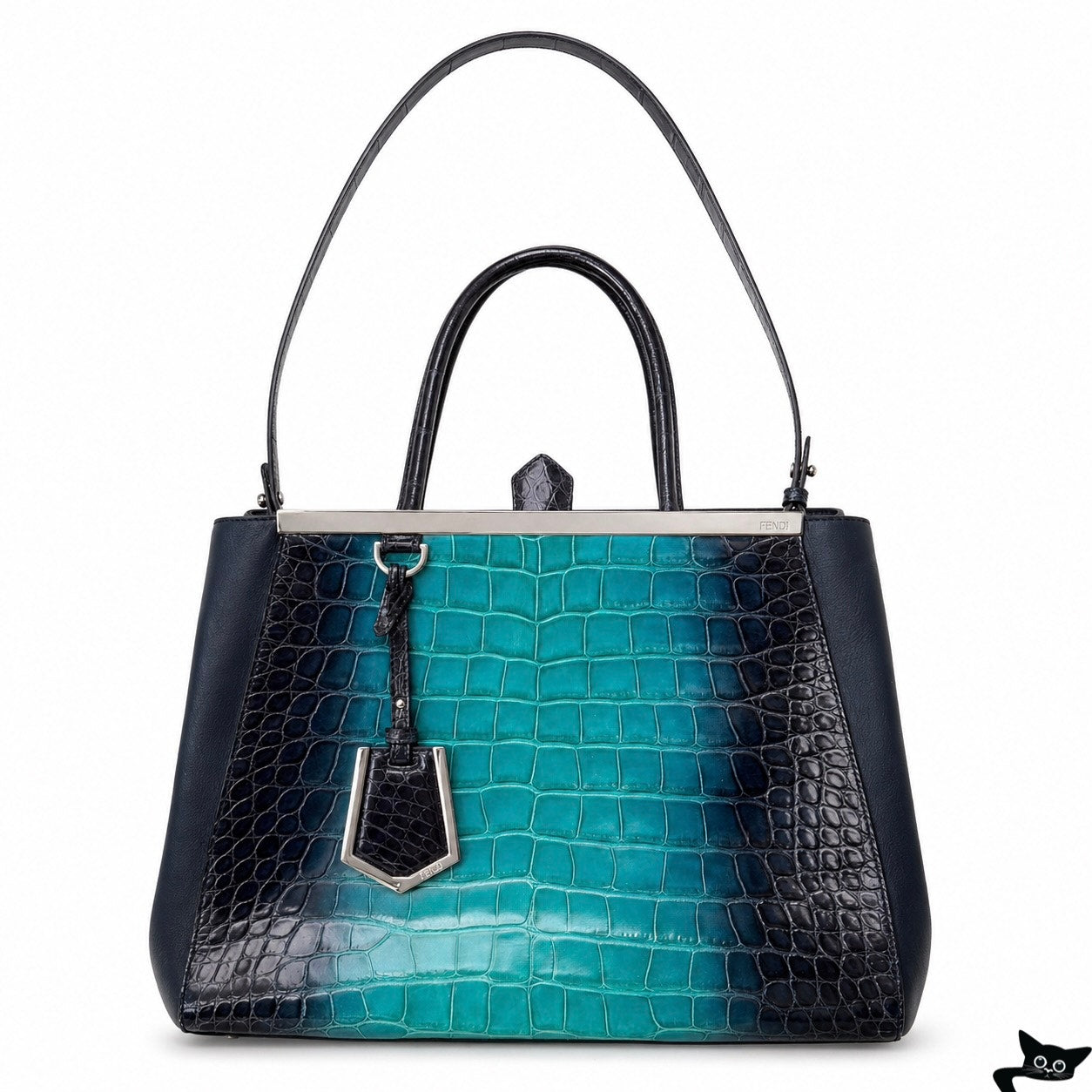 RARE Authentic Fendi Degradé 2Jours Crocodile Bag Limited Edition