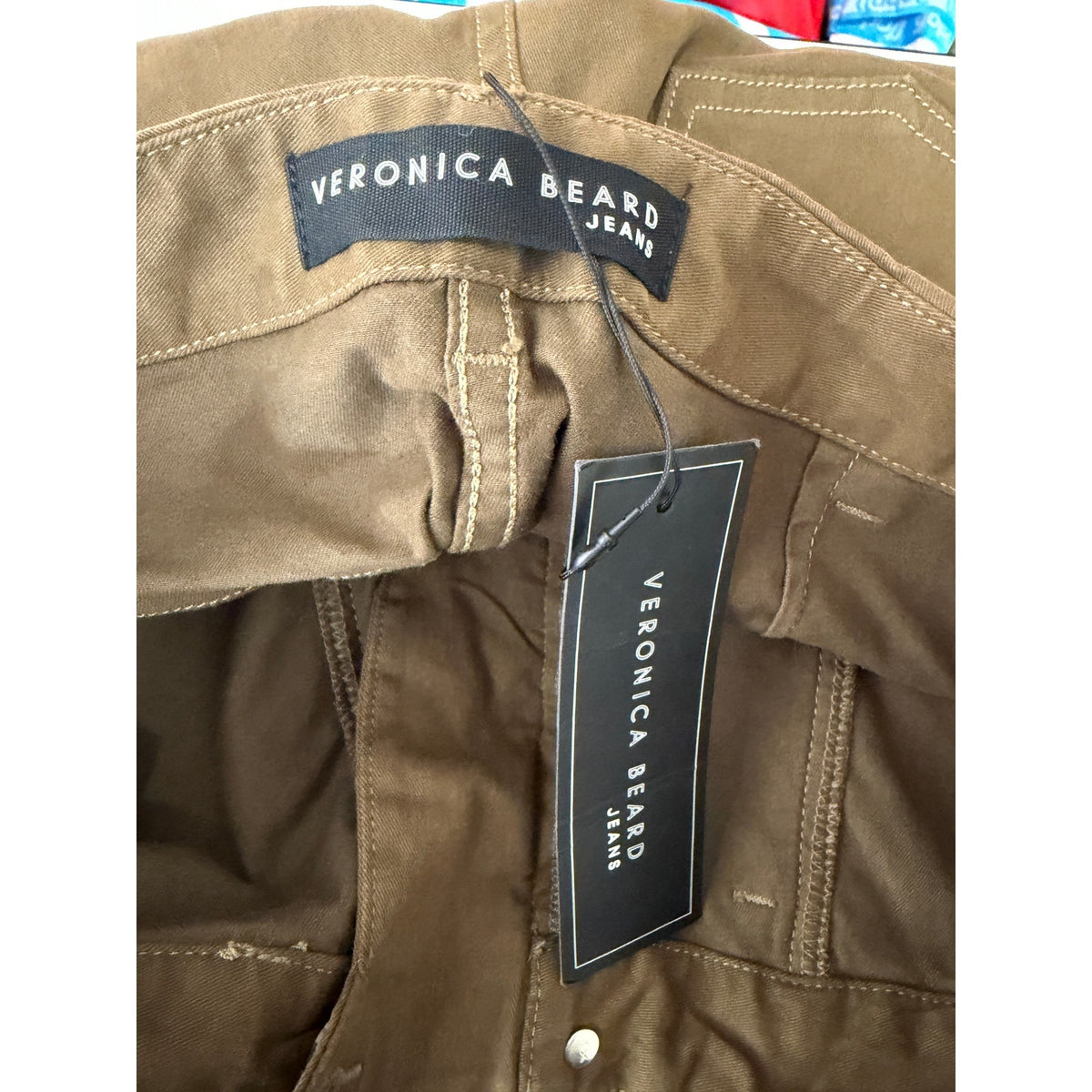 NWT Veronica Beard Field Olive Cargo Pants Women 27 US 4