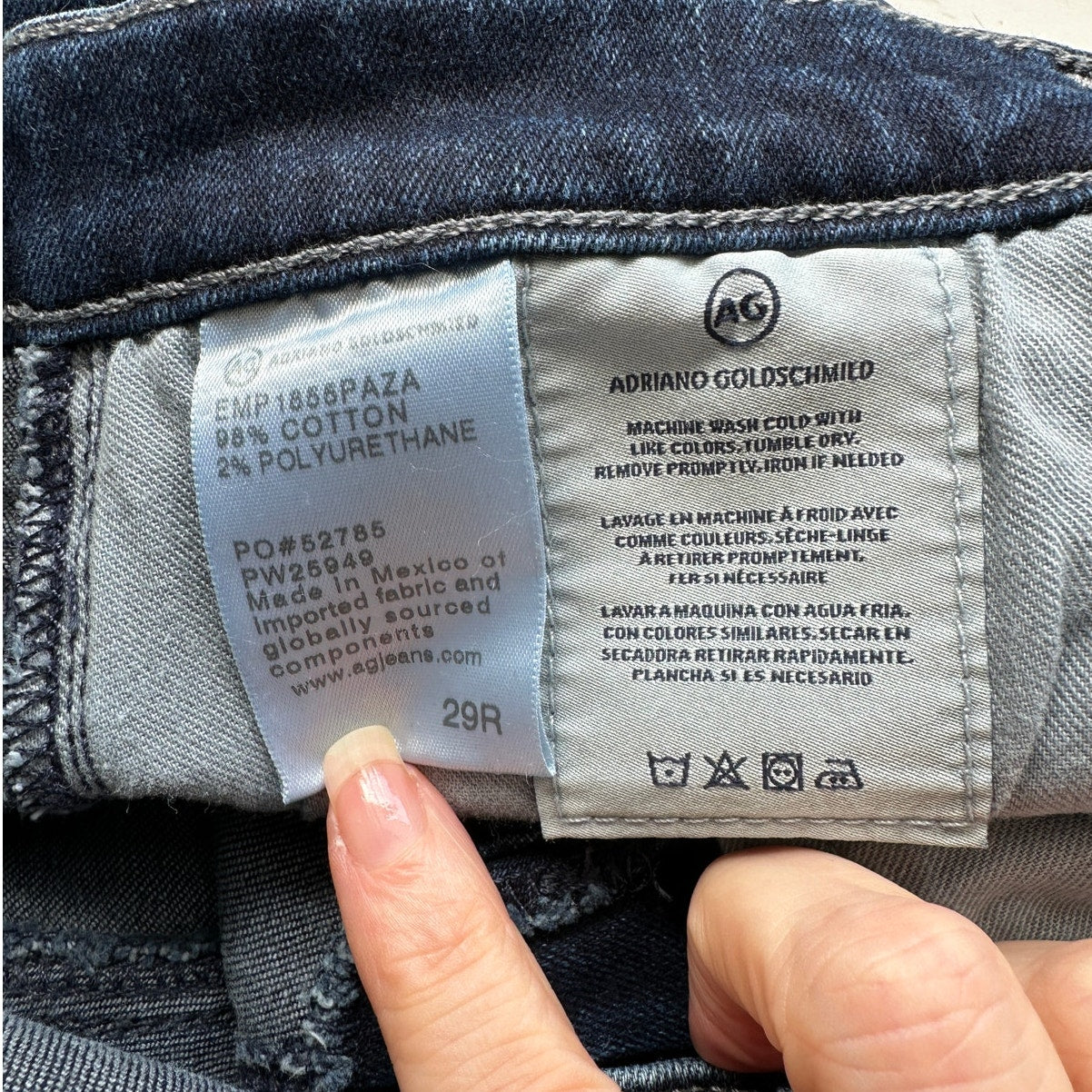 AG Prima Ankle Cigarette Dark Wash Women’s US 29 Jeans