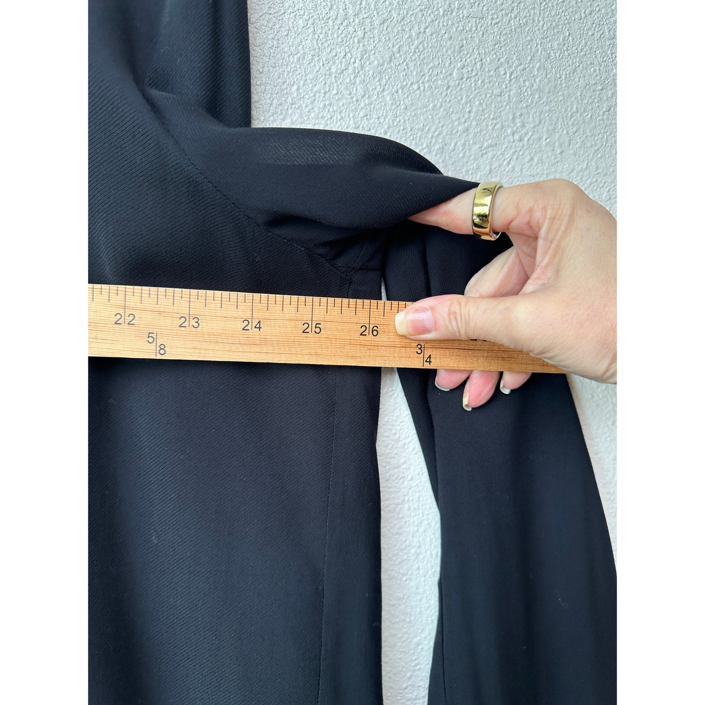 The Row Black Shirt Button Long Sleeve Collared L Semi Sheer