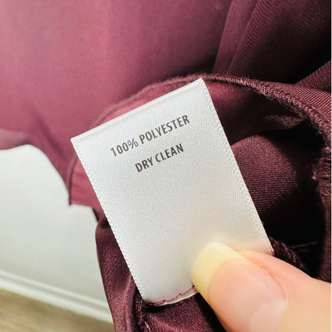 Bailey 44 Kate Burgundy Cold Shoulder Strappy V-Neck Blouse S