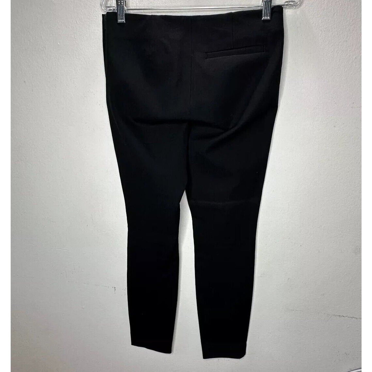 COS Black Stretch Side Zip Flat Front Slim Fit Leggings Trousers Pants 38